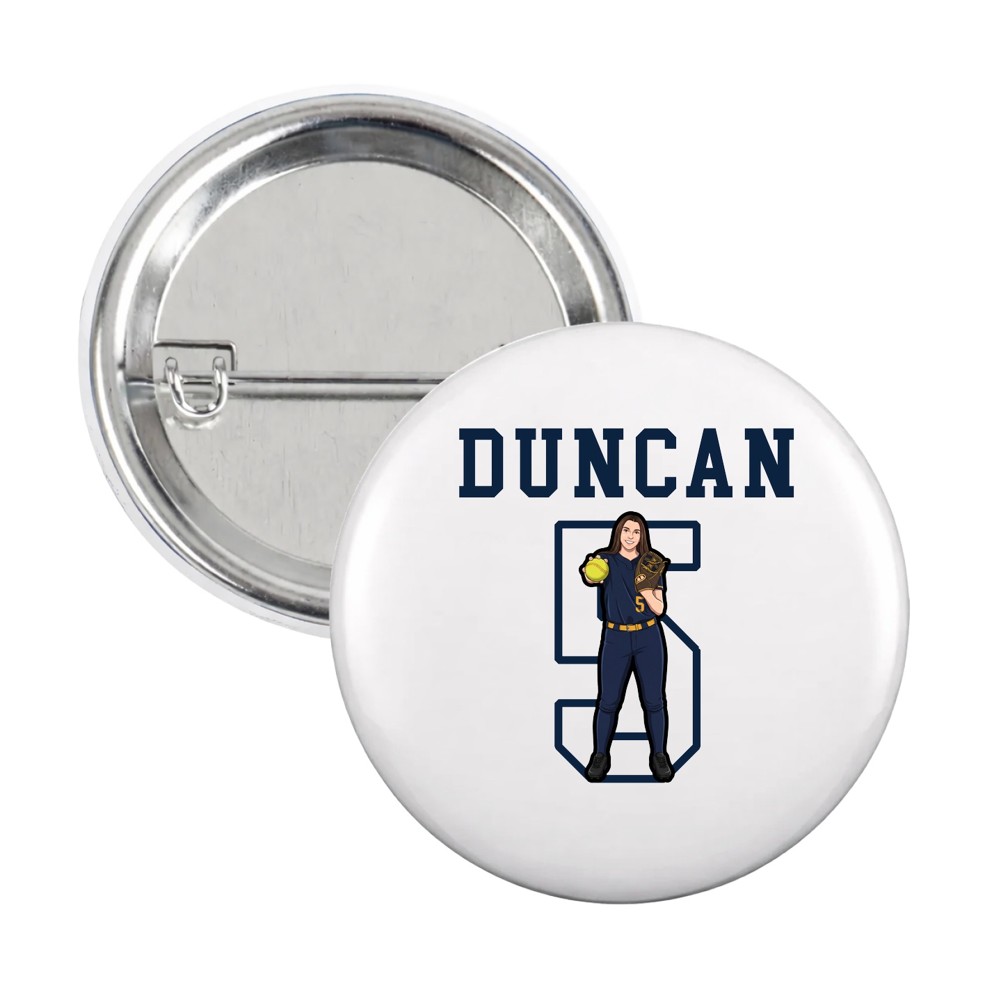 Game Day Button — Shirsey in White