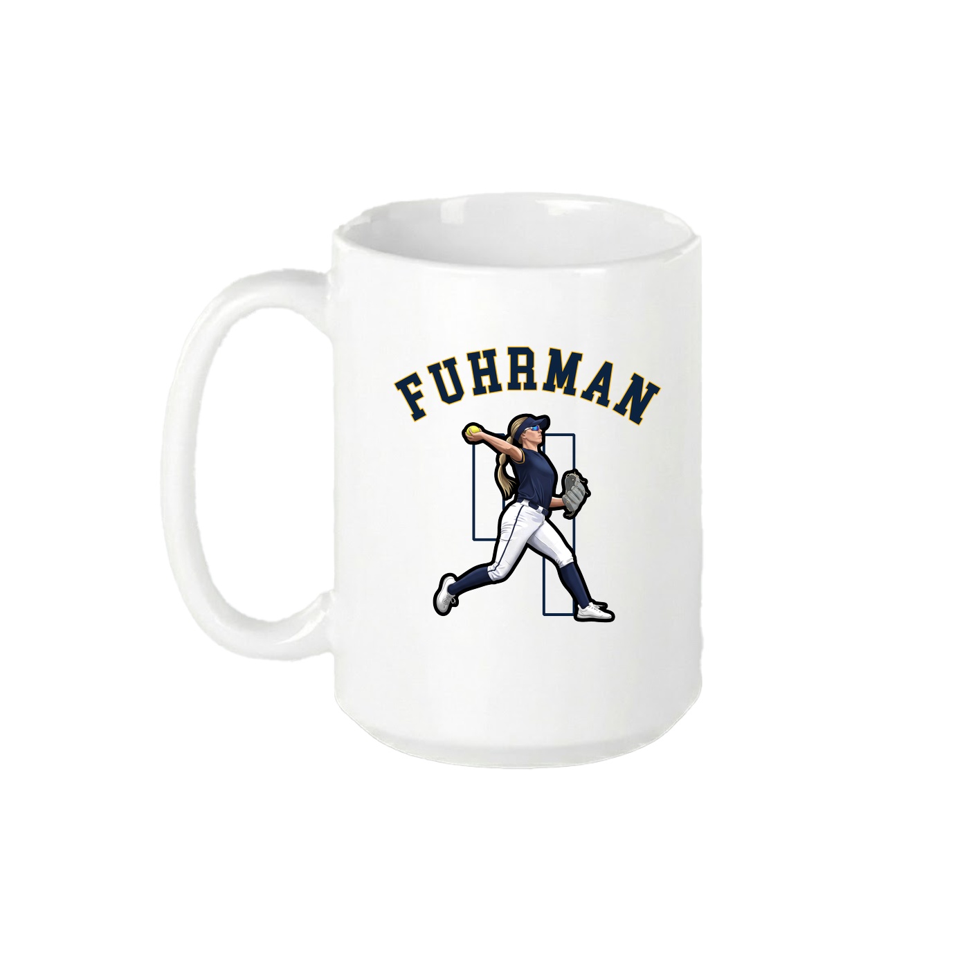 15oz Coffee Mug — Shirsey Arch in White