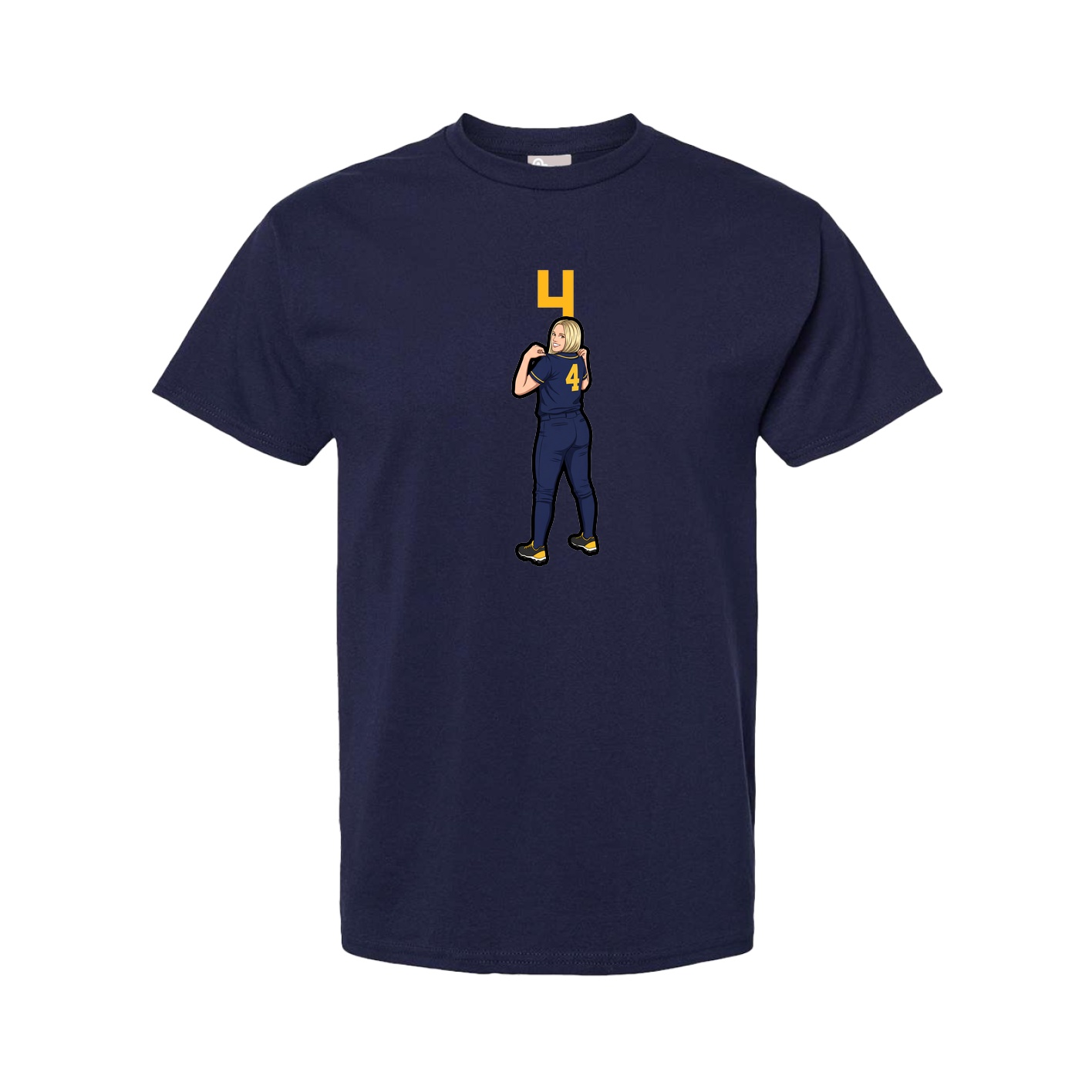 Tee — Number Top in Navy
