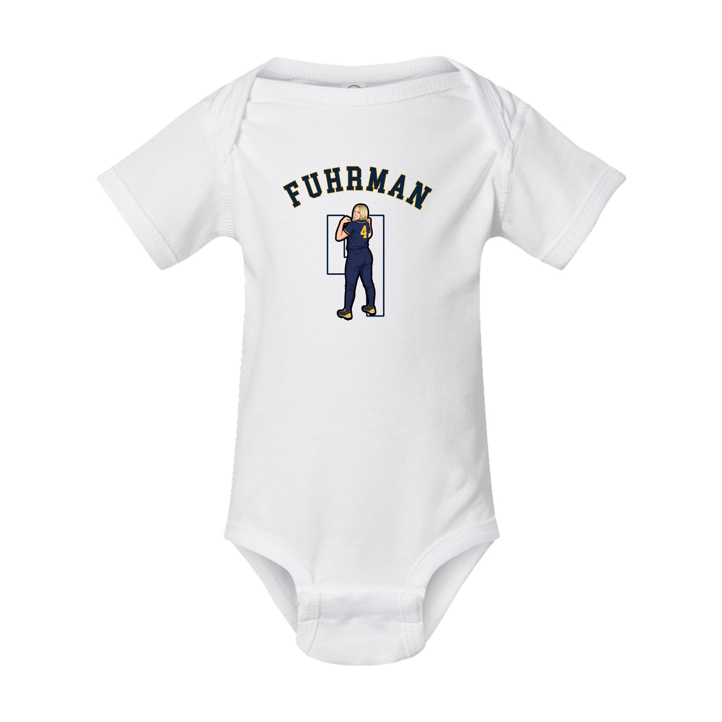 Baby Onesie — Shirsey Arch in White