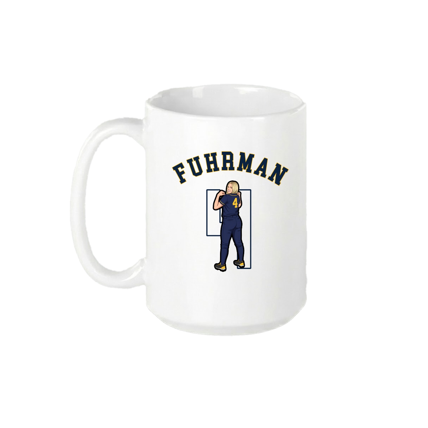 15oz Coffee Mug — Shirsey Arch in White
