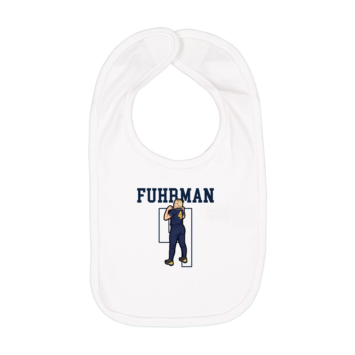 Infant Bib — Shirsey in White