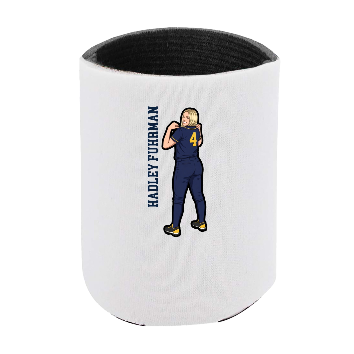 Can Holder — Name Vertical in White
