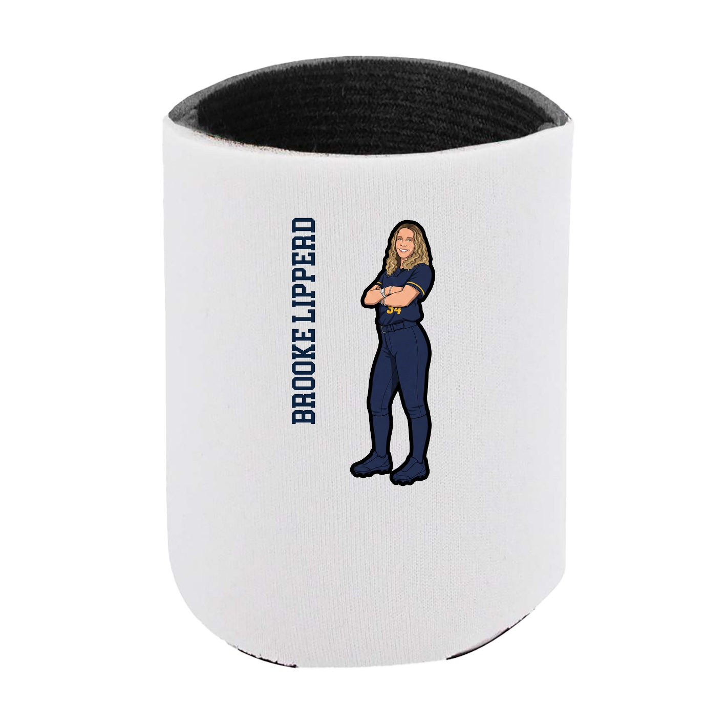 Can Holder — Name Vertical in White