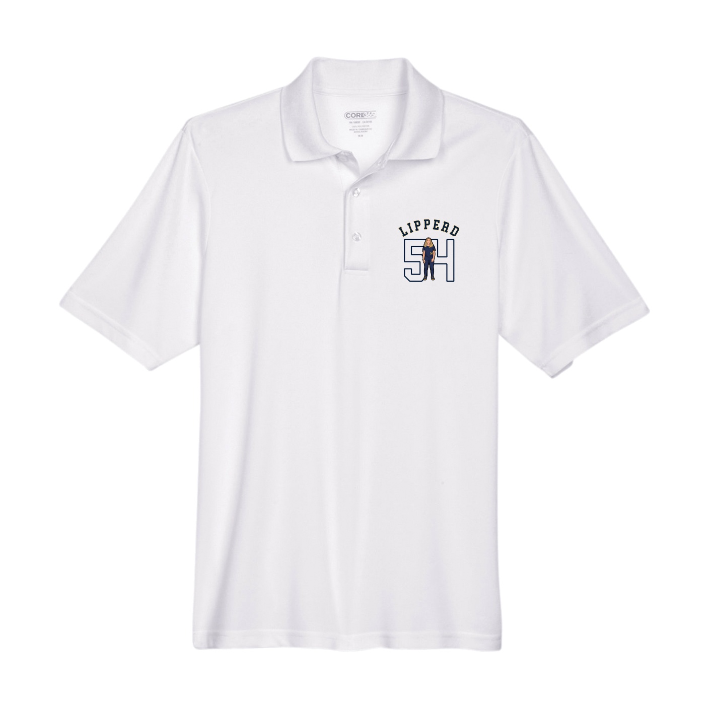 Performance Polo — Shirsey Arch in White