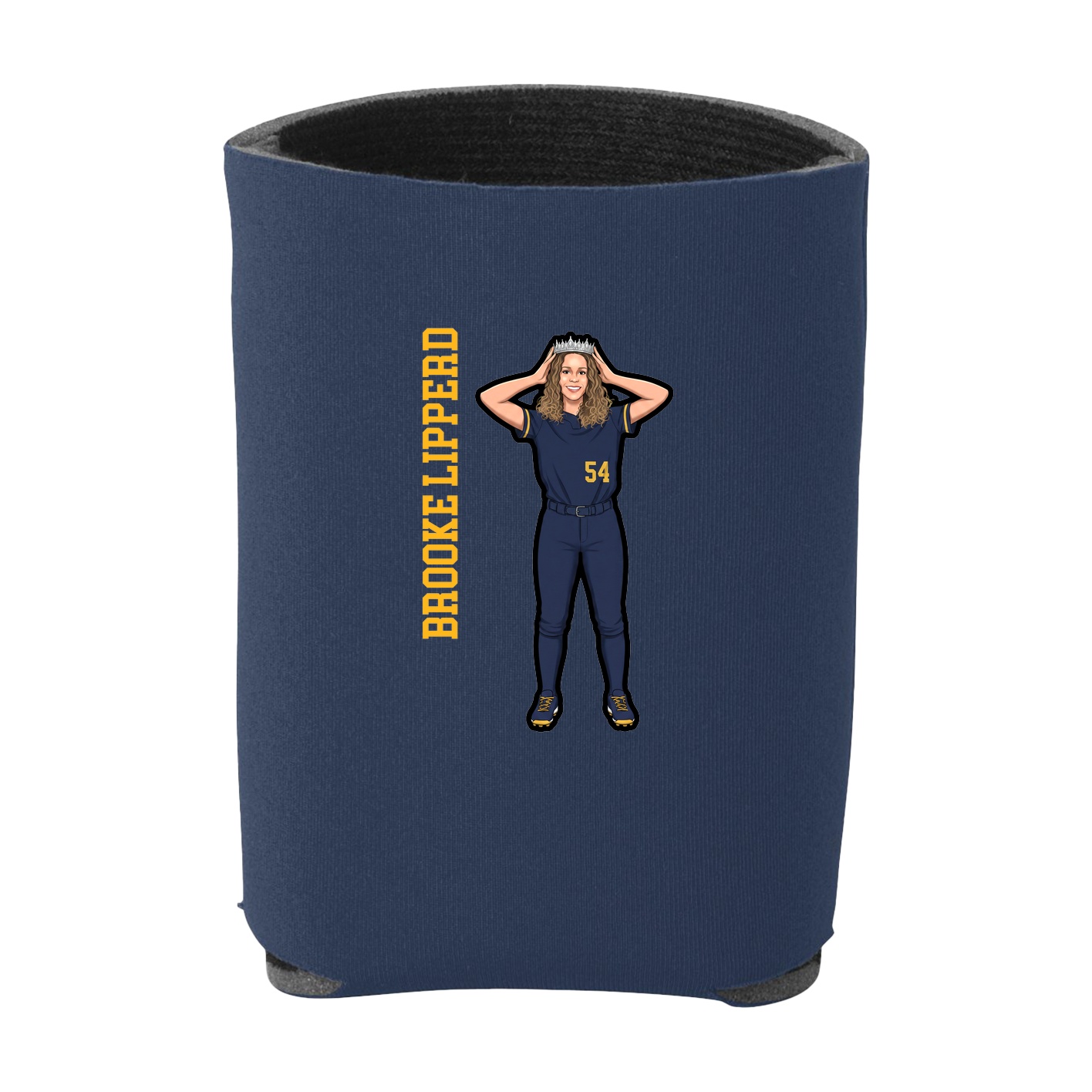 Can Holder — Name Vertical in Navy