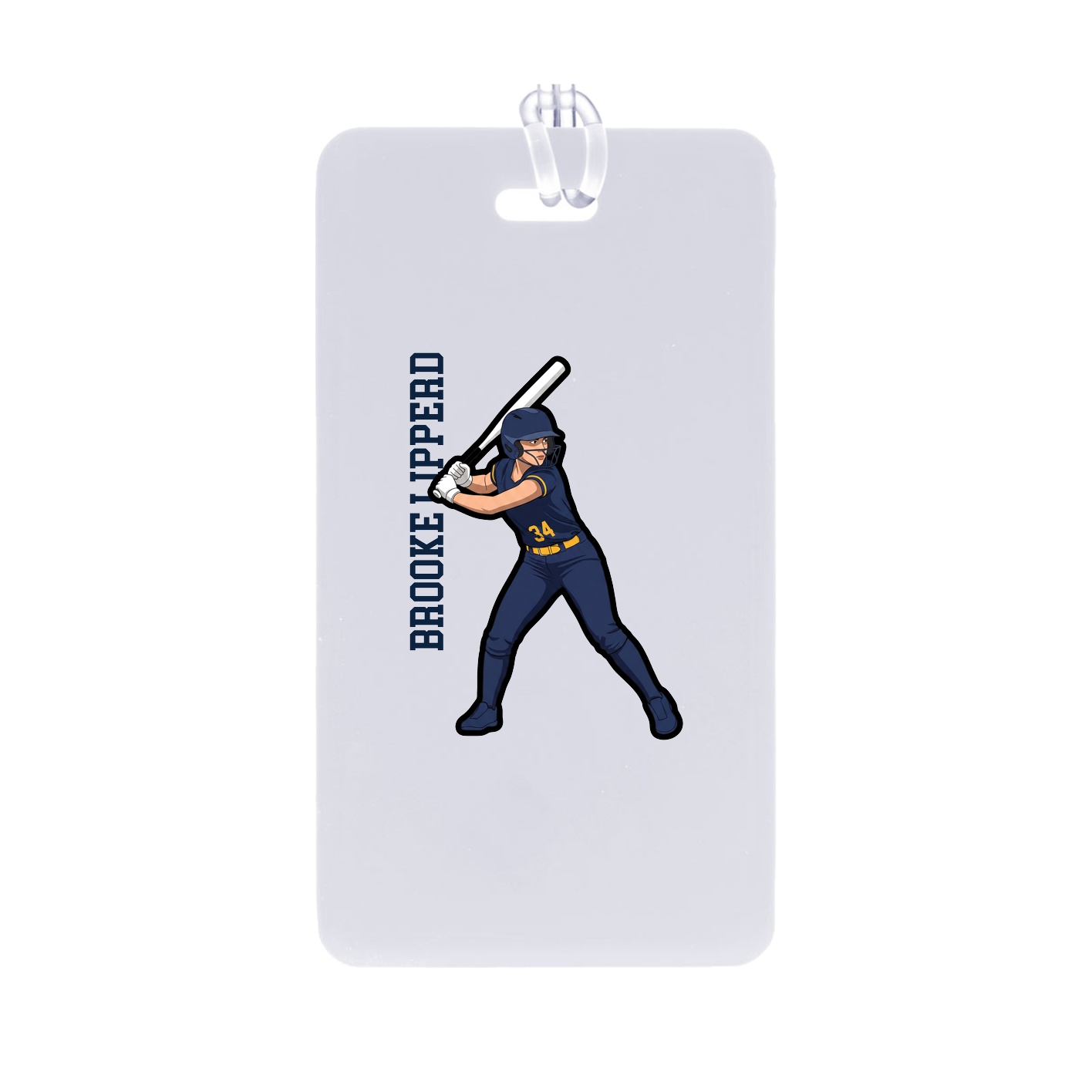 Bag Tag — Name Vertical in Classic