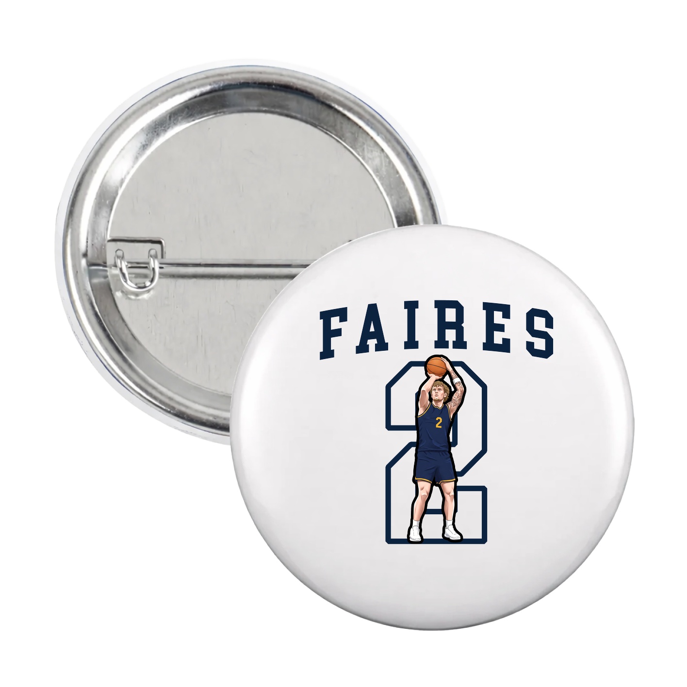 Game Day Button — Shirsey in White