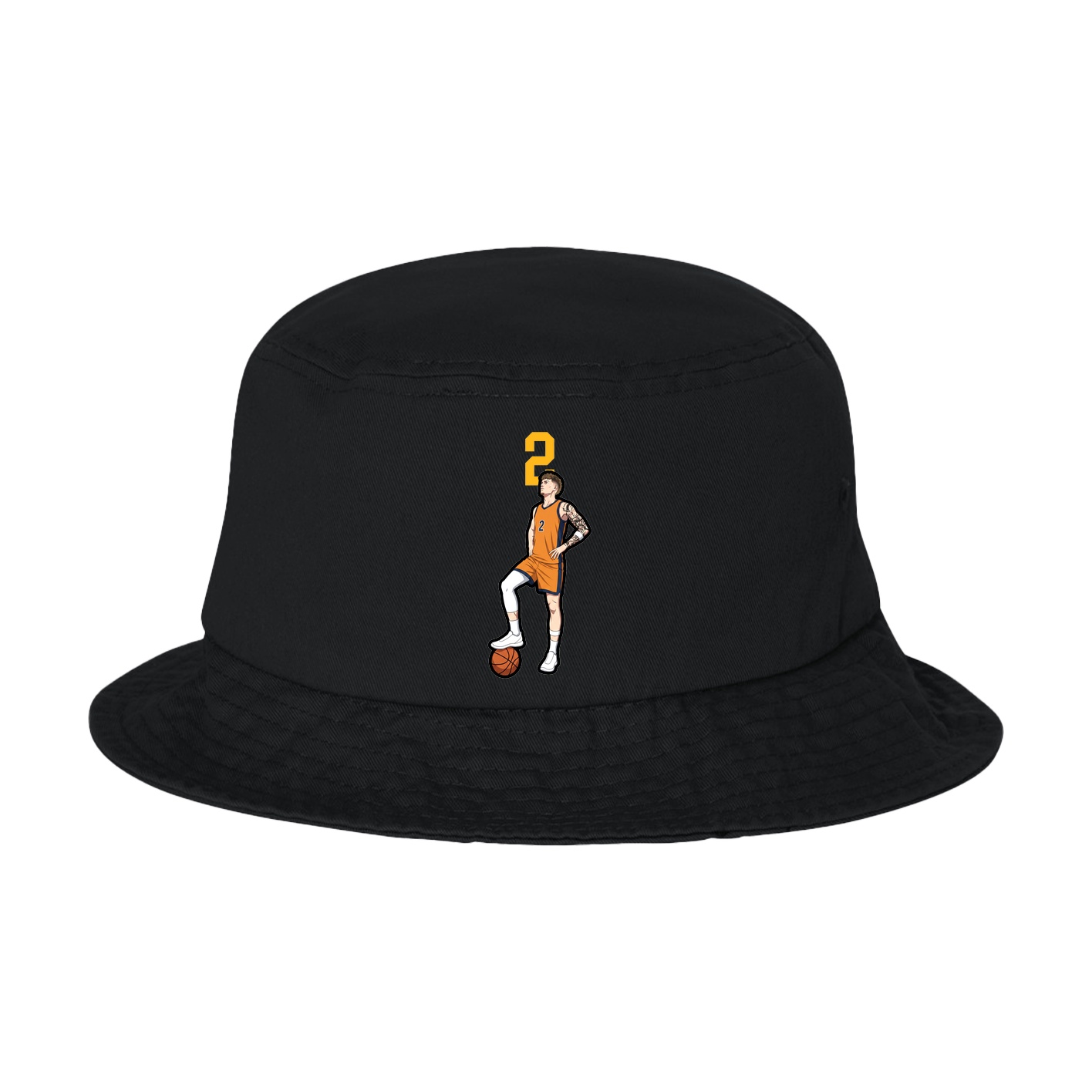 Bucket Cap — Number Top in Black