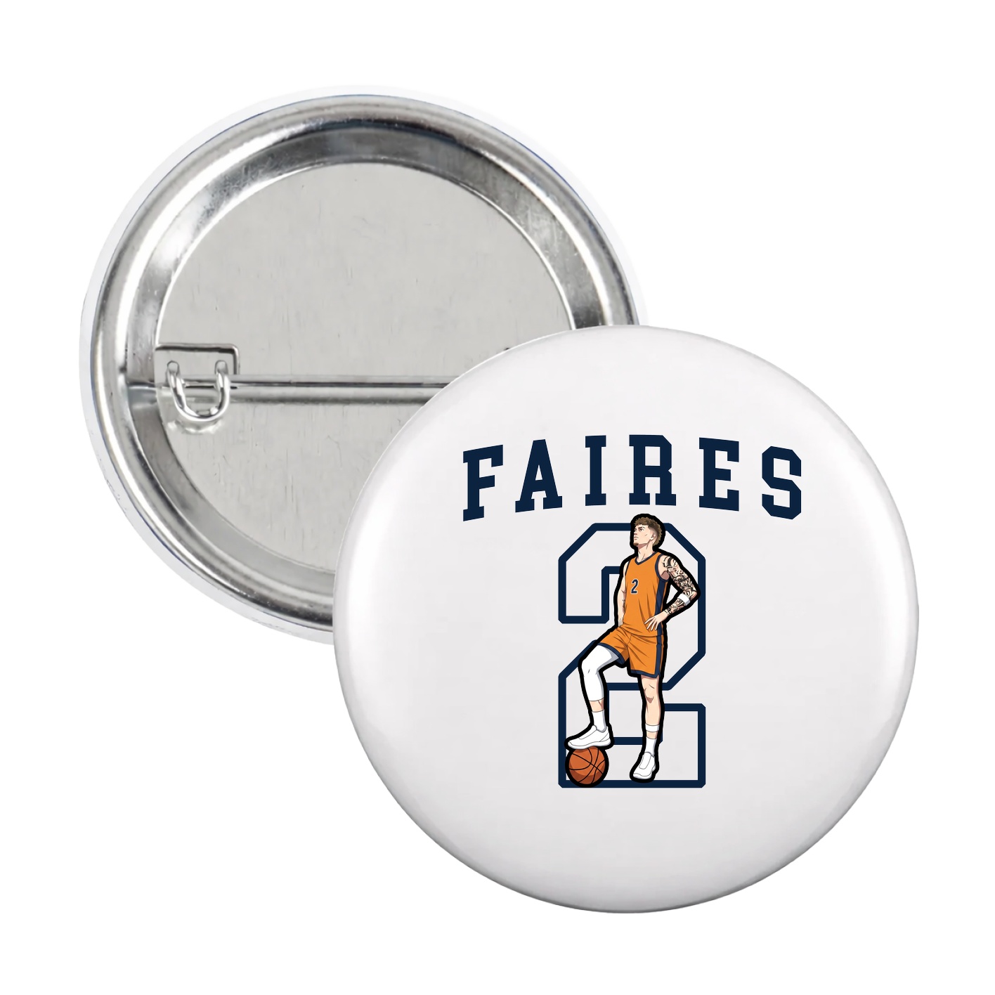 Game Day Button — Shirsey in White