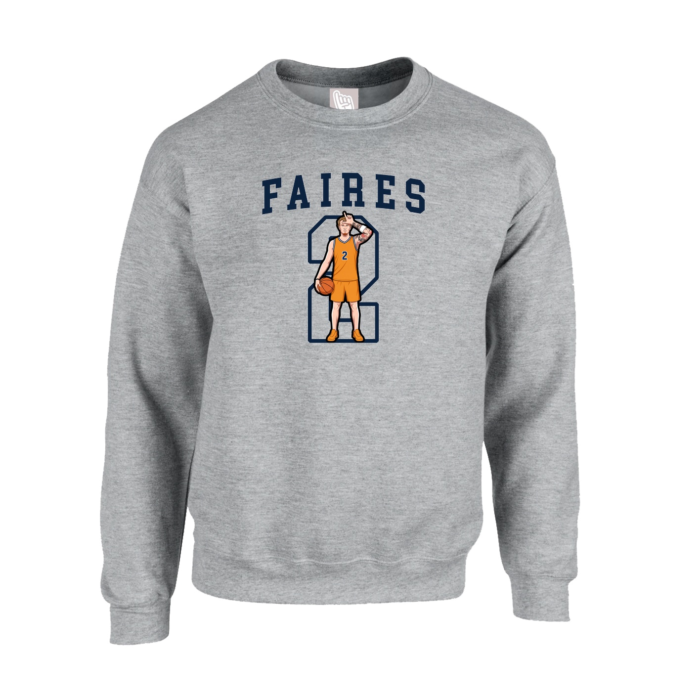 Fleece Crew — Shirsey in Grey