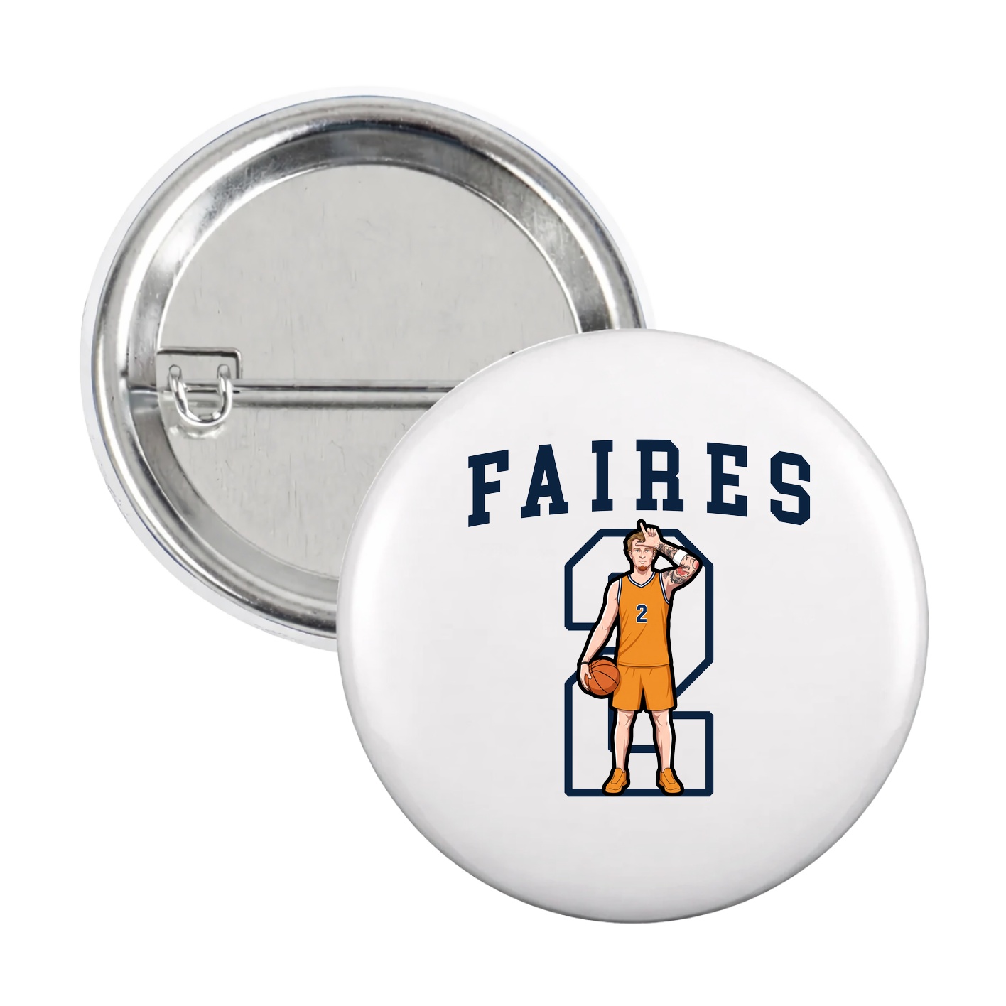 Game Day Button — Shirsey in White