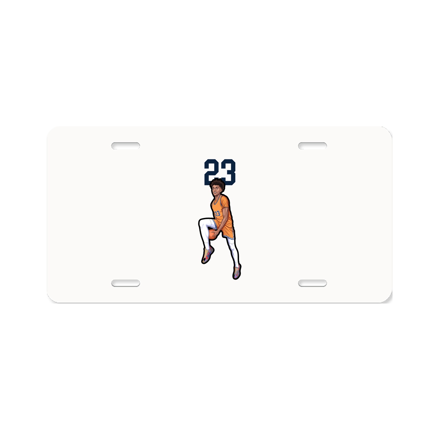 License Plate — Number Top in Classic
