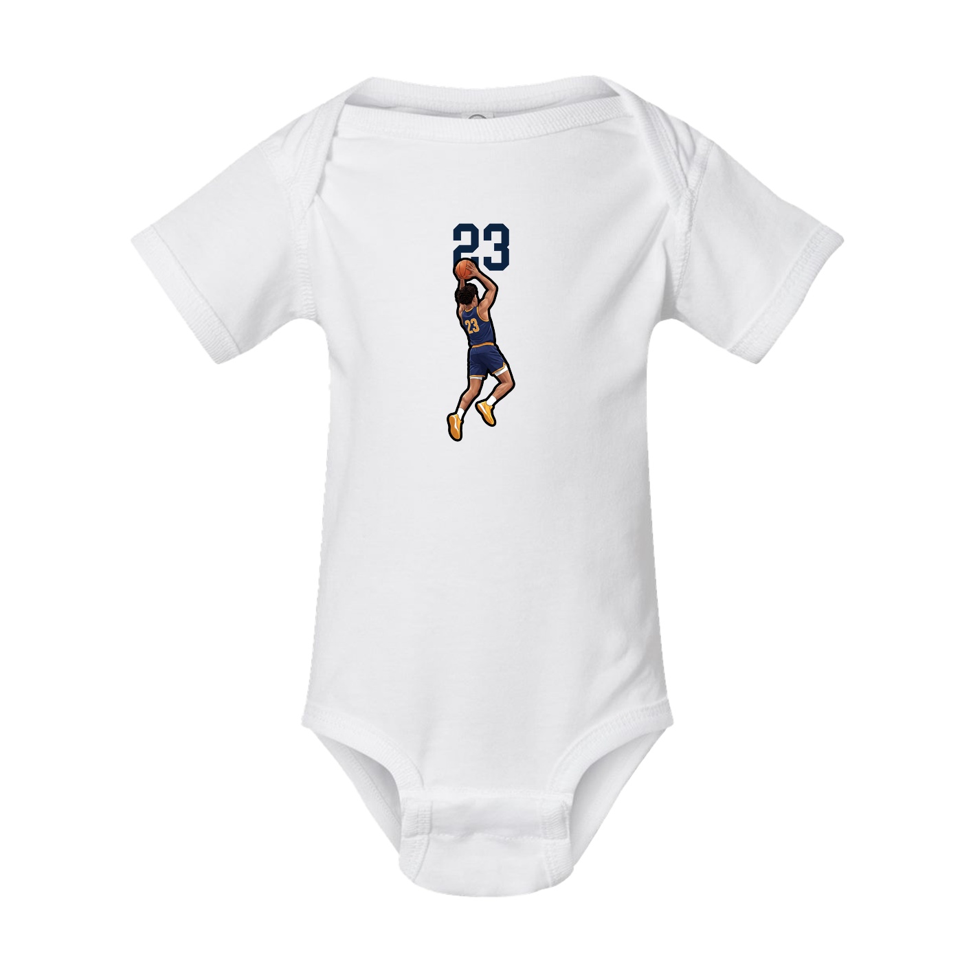 Baby Onesie — Number Top in White