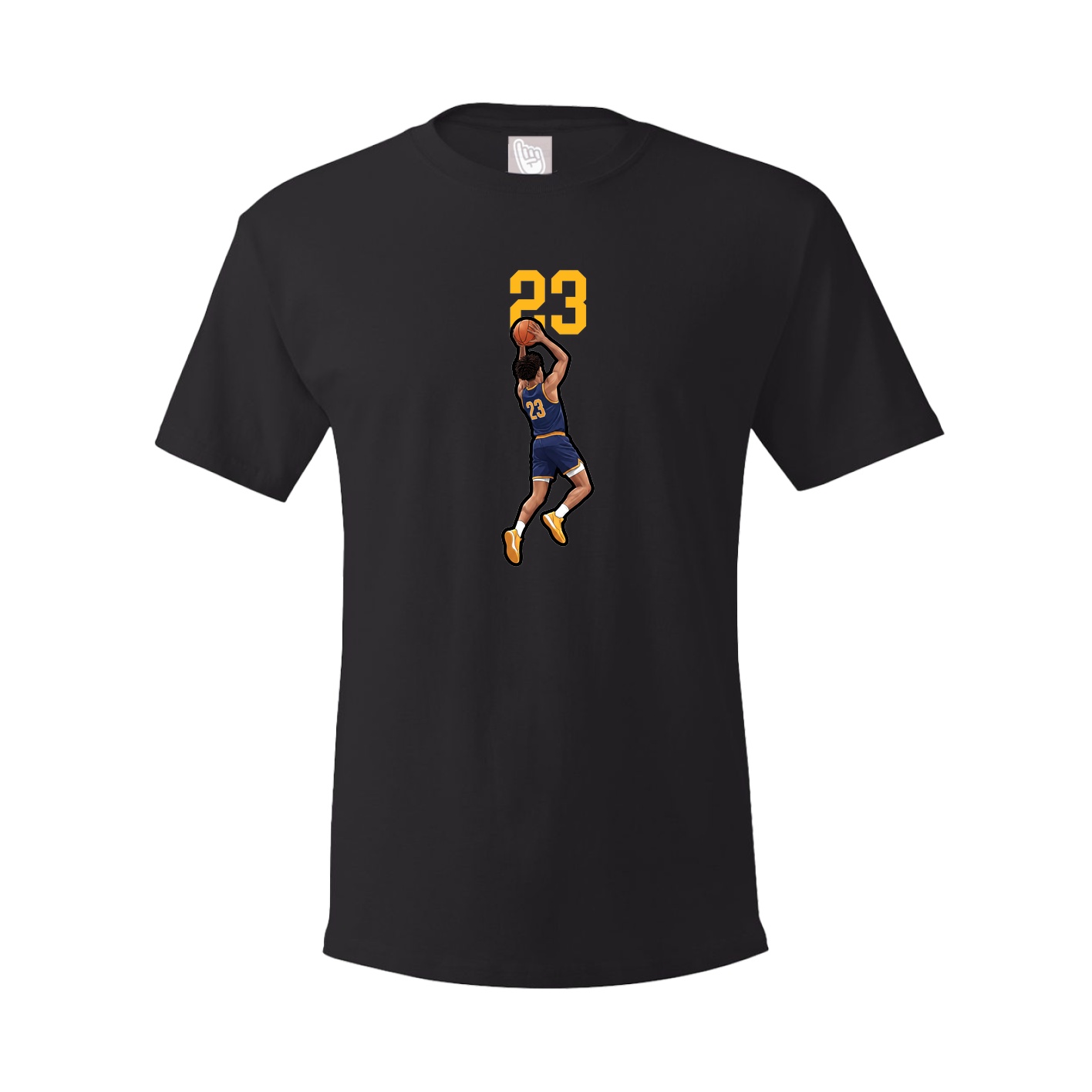 Youth Tee — Number Top in Black