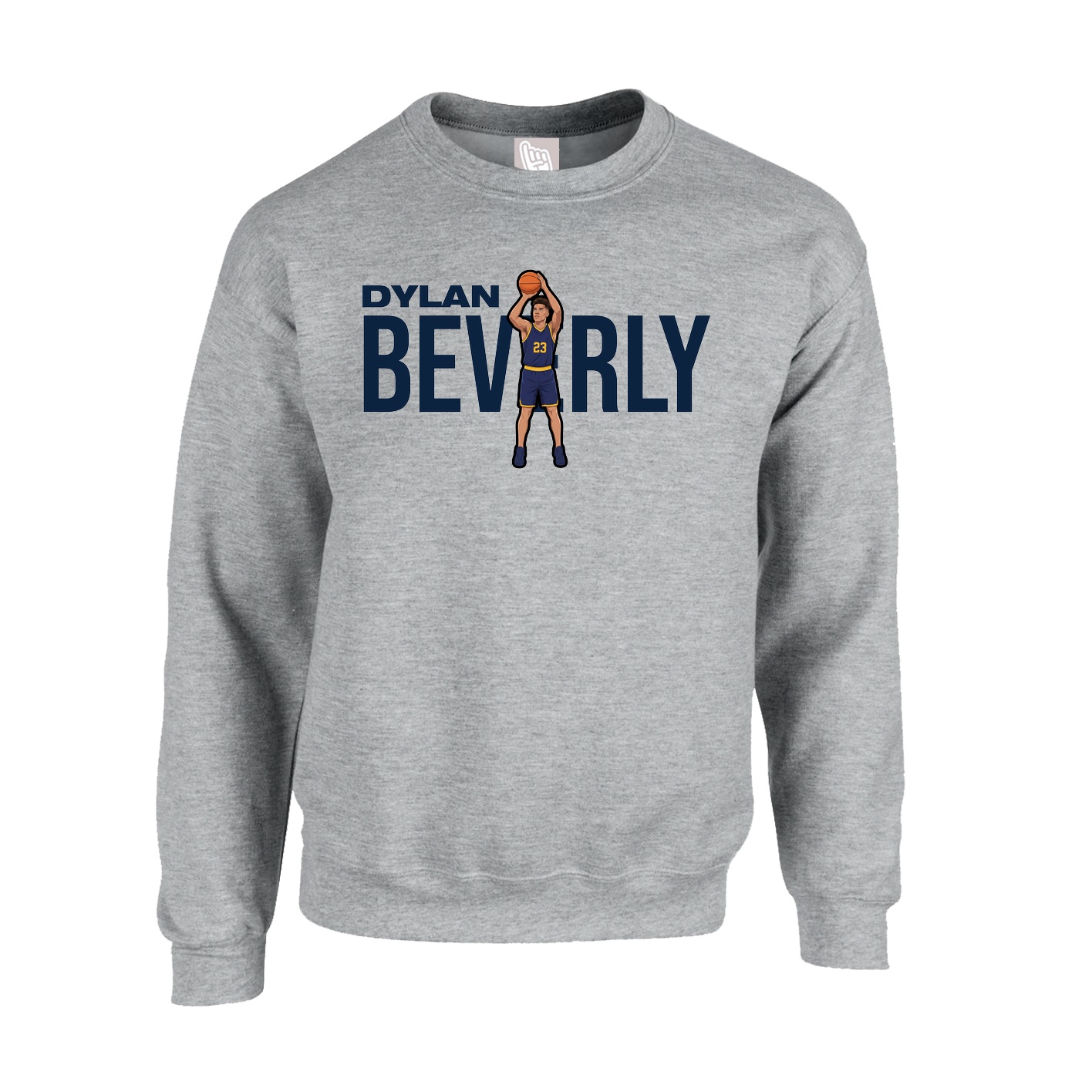 Fleece Crew — Player Name in Grey