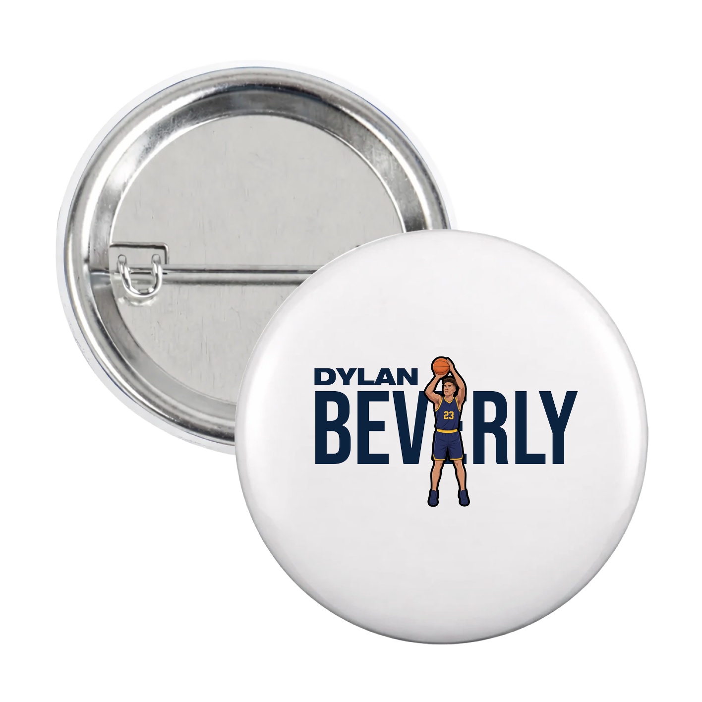 Game Day Button — Player Name in White