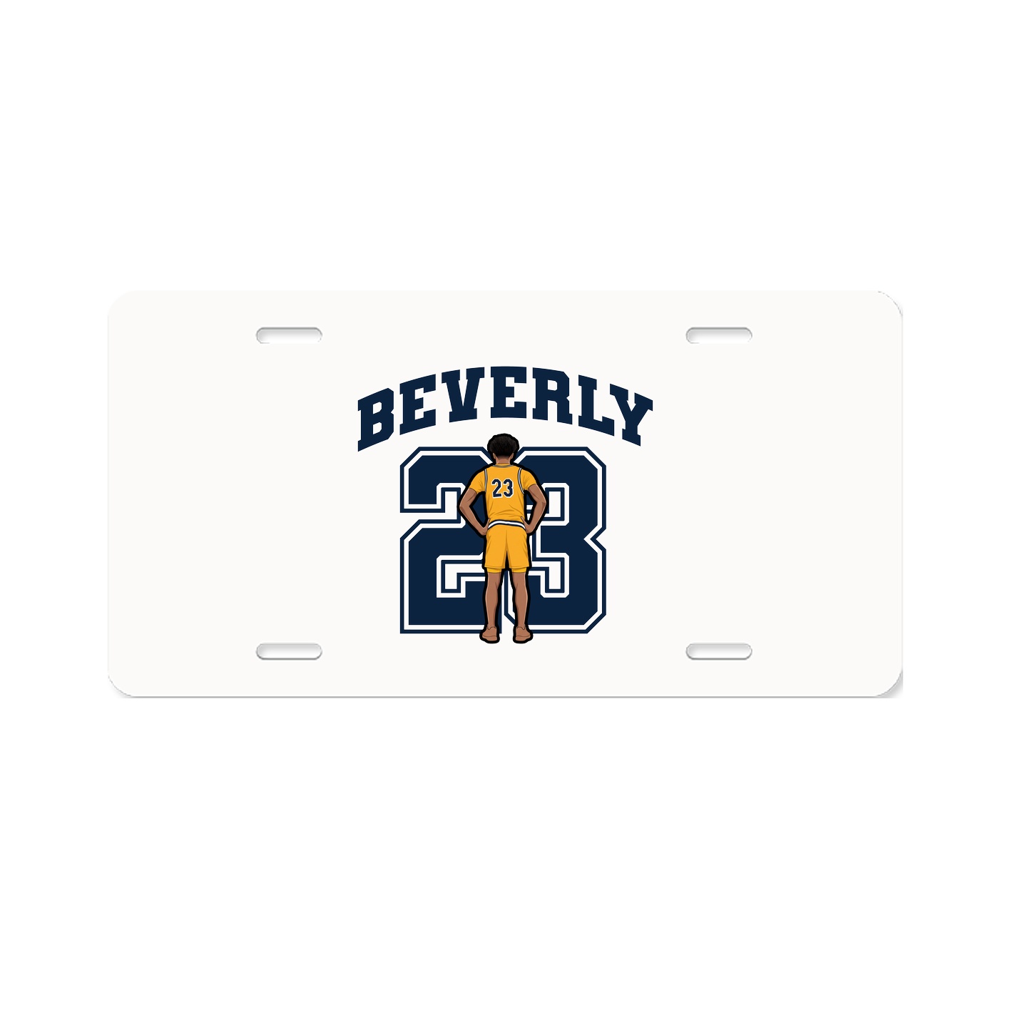 License Plate — Number in Classic