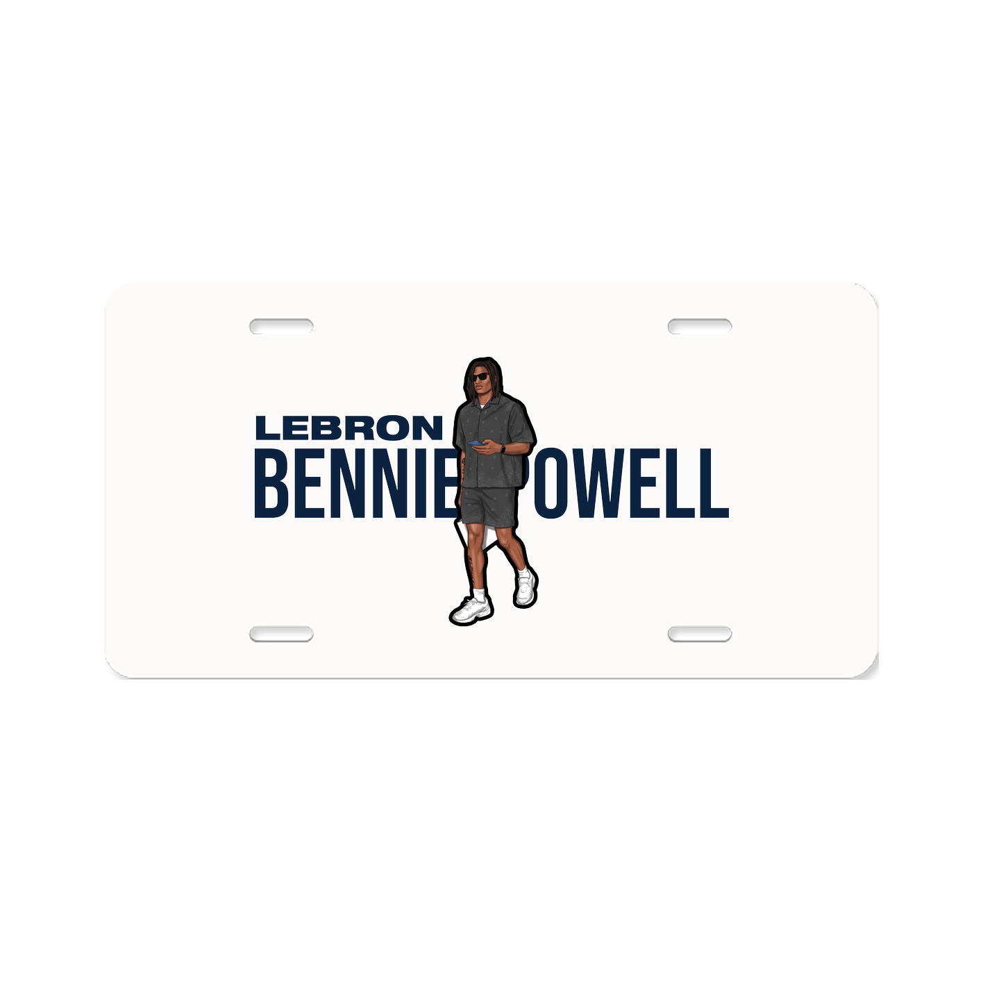 License Plate — Player Name in Classic