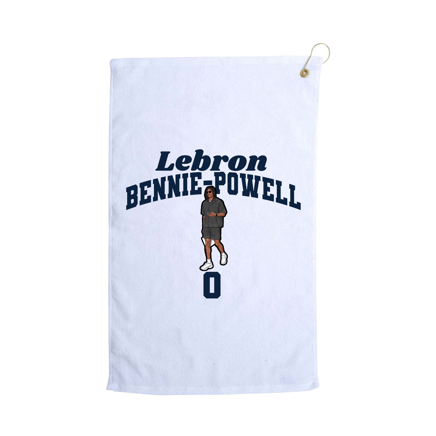 Golf Towel — Signature Arch in White