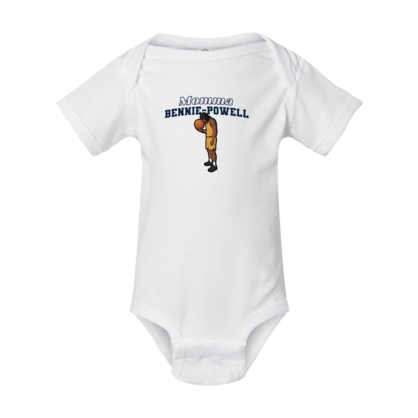 Baby Onesie — Mothers Day Block in White