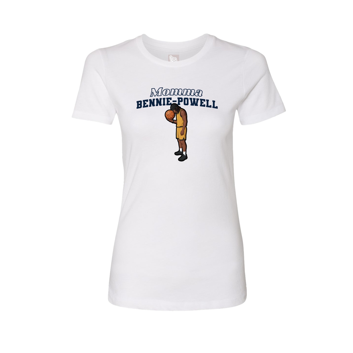 Womens Tee — Mothers Day Block in White