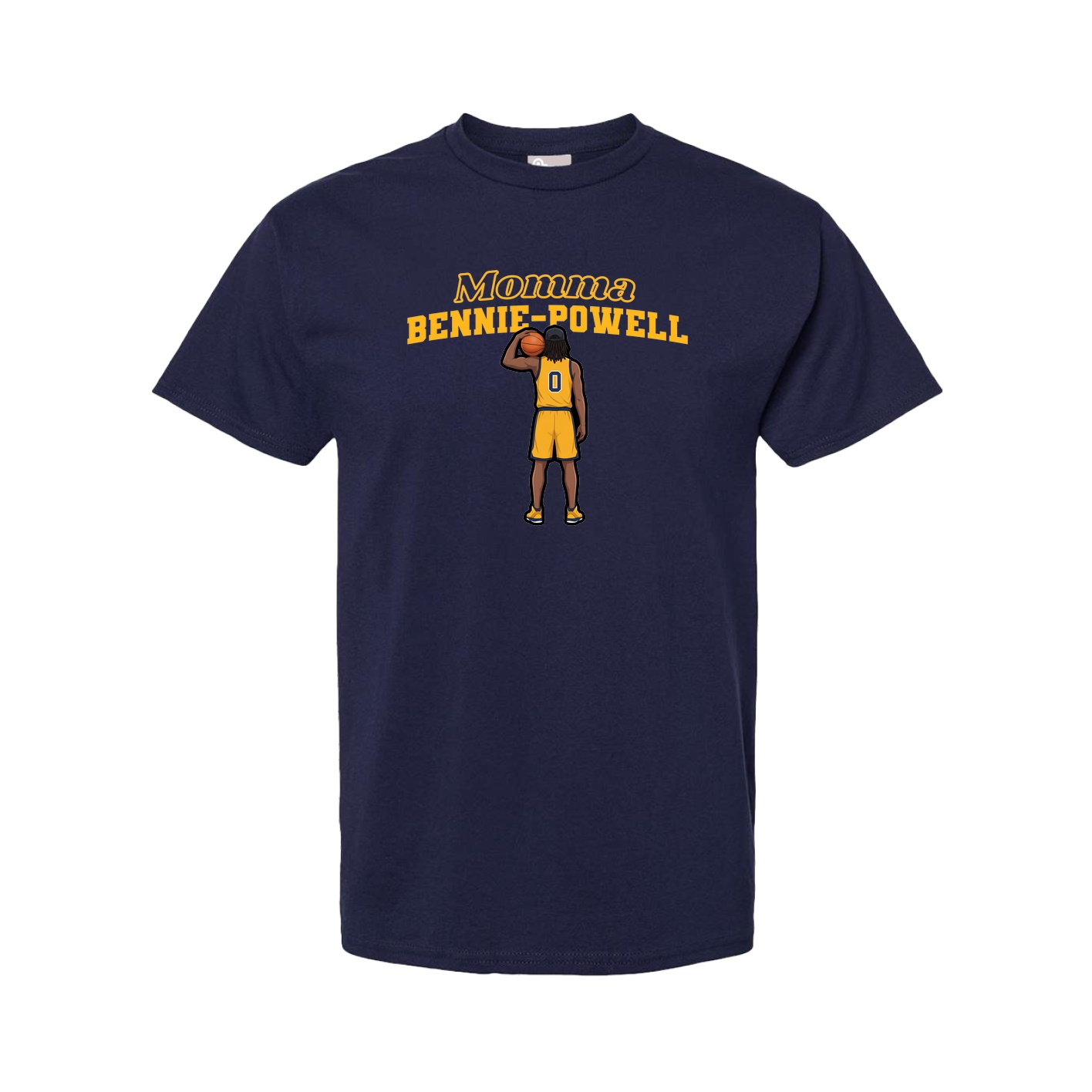 Youth Tee — Mothers Day Block in Navy
