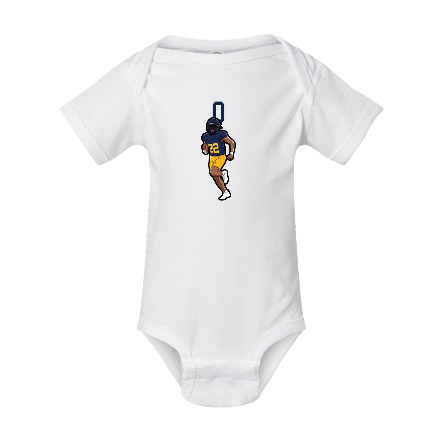 Baby Onesie — Number Top in White