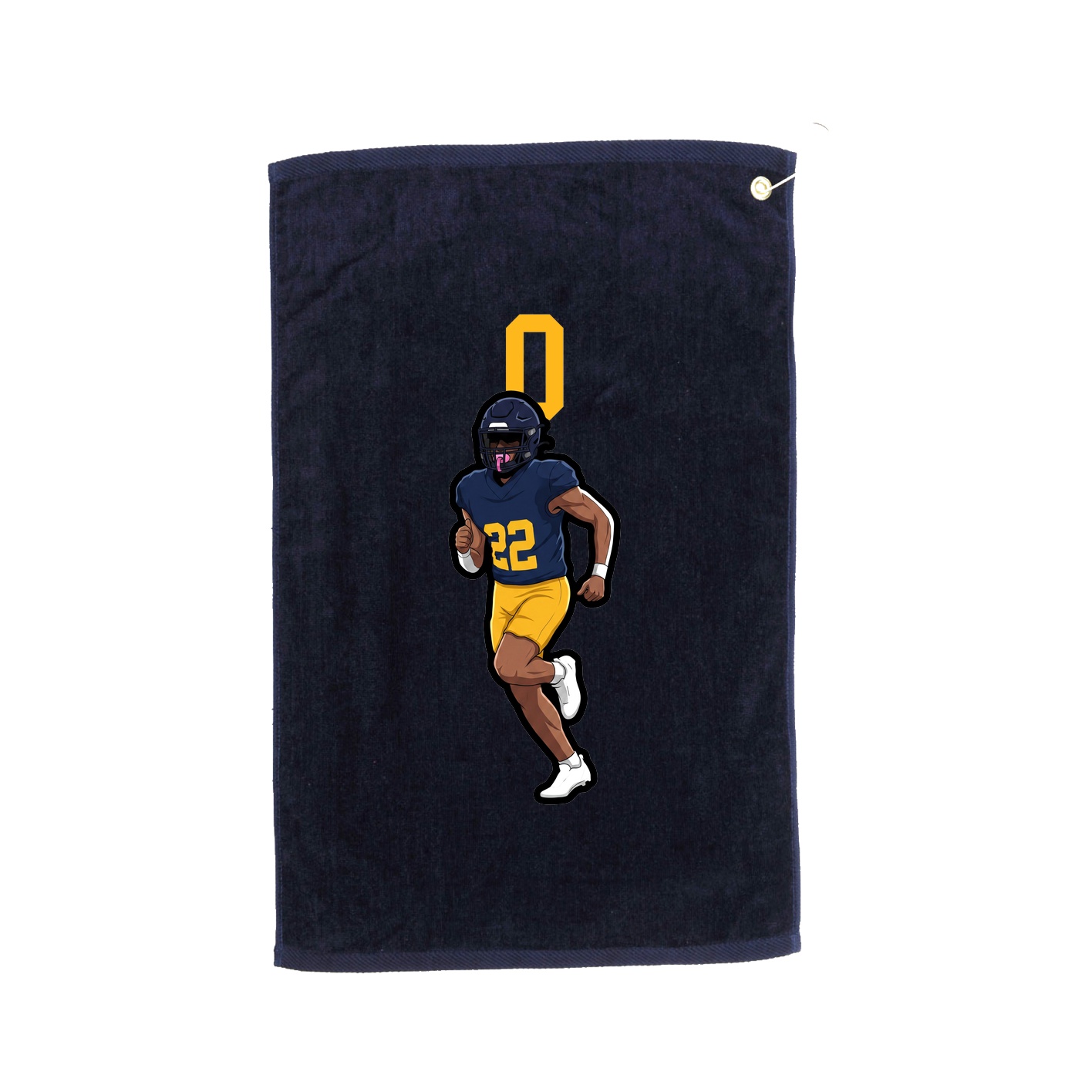 Golf Towel — Number Top in Navy