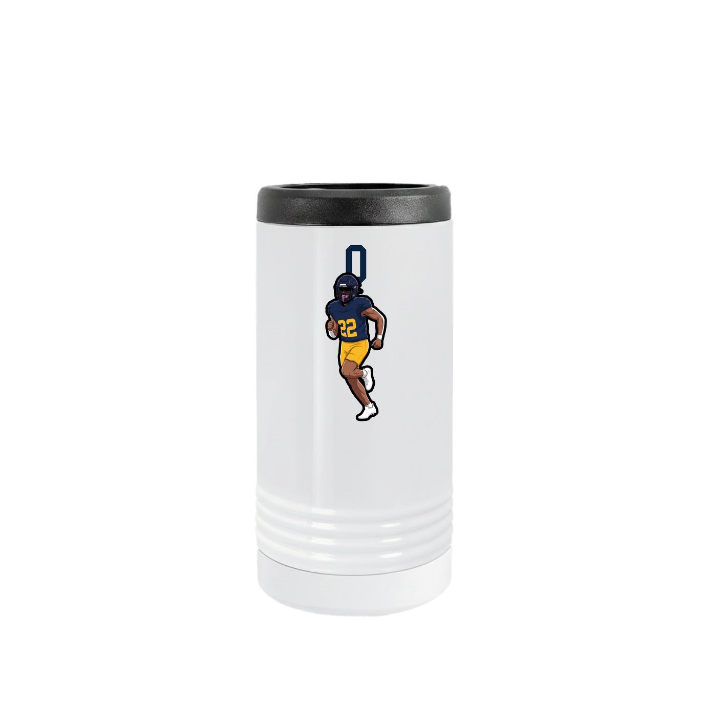 Slim Beverage Holder — Number Top in White