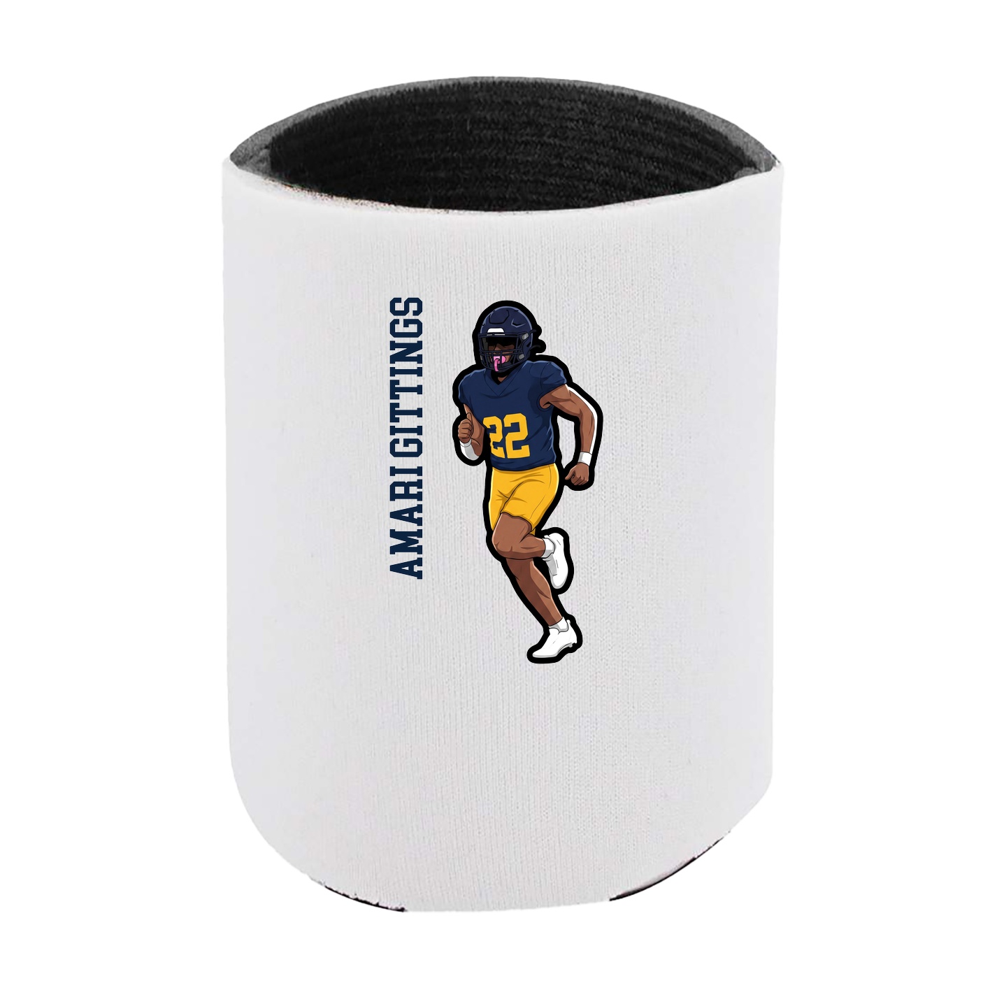 Can Holder — Name Vertical in White