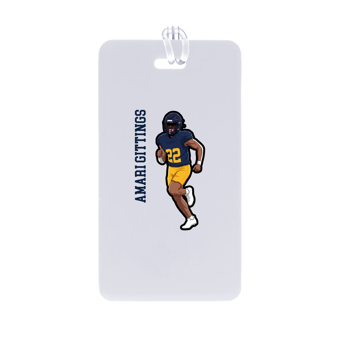 Bag Tag — Name Vertical in Classic