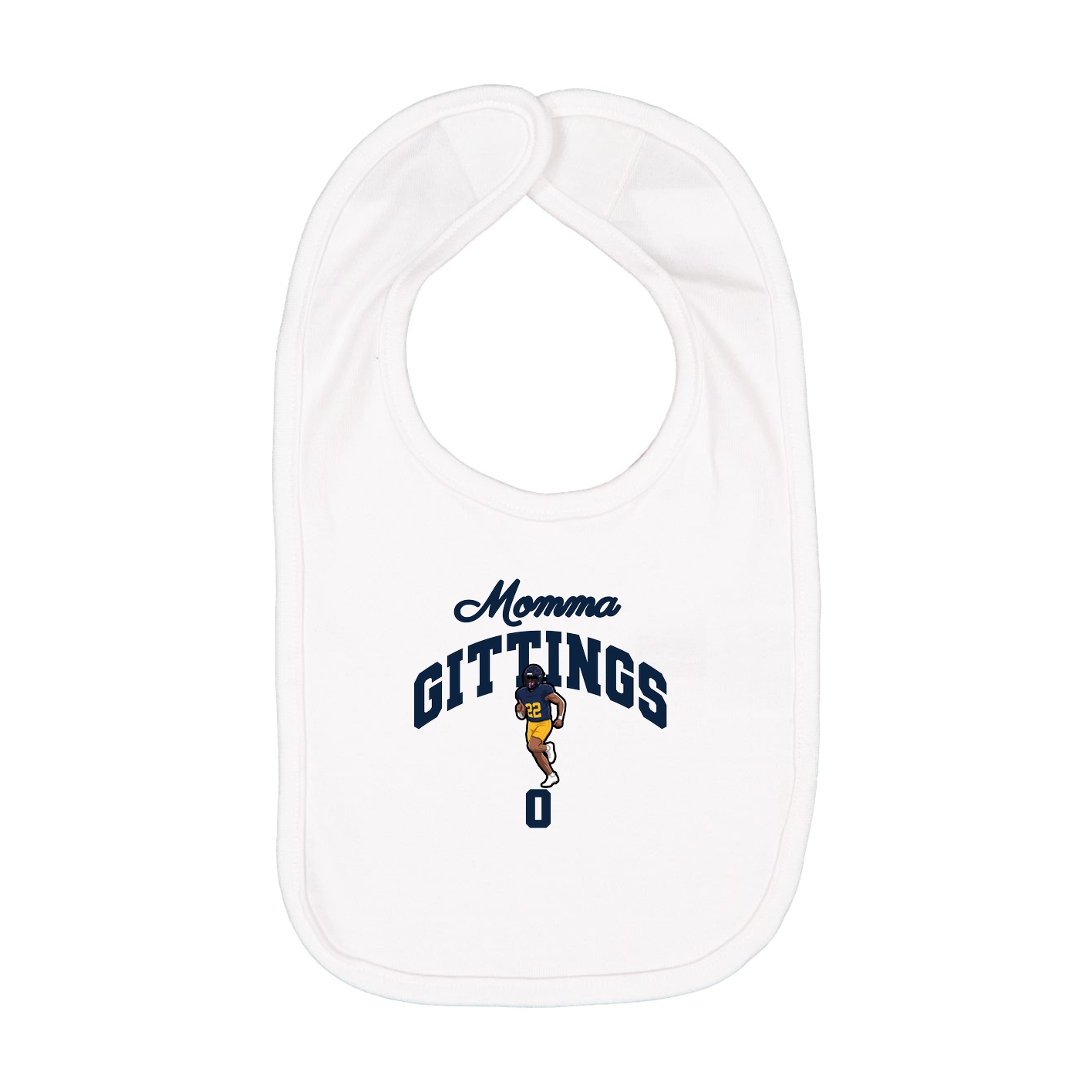 Infant Bib — Mothers Day Arch in White