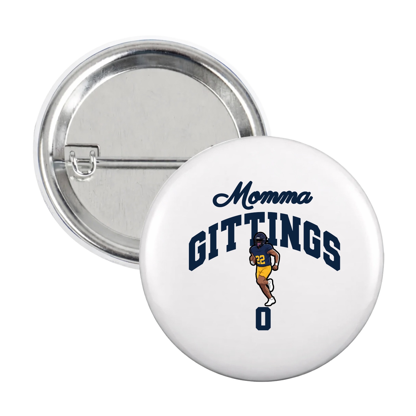 Game Day Button — Mothers Day Arch in White