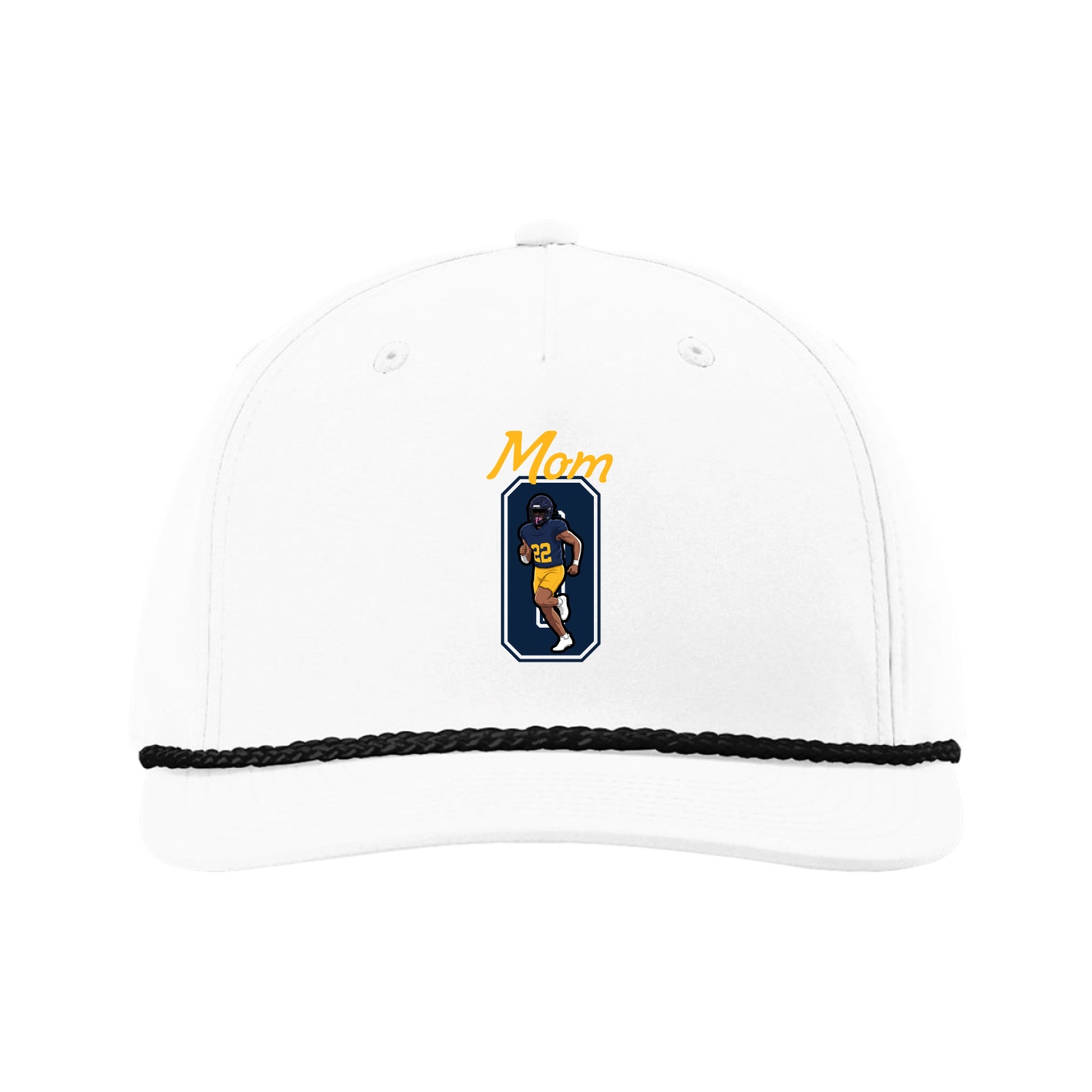Five-Panel Classic Rope Cap — Mothers Day Shirsey in White