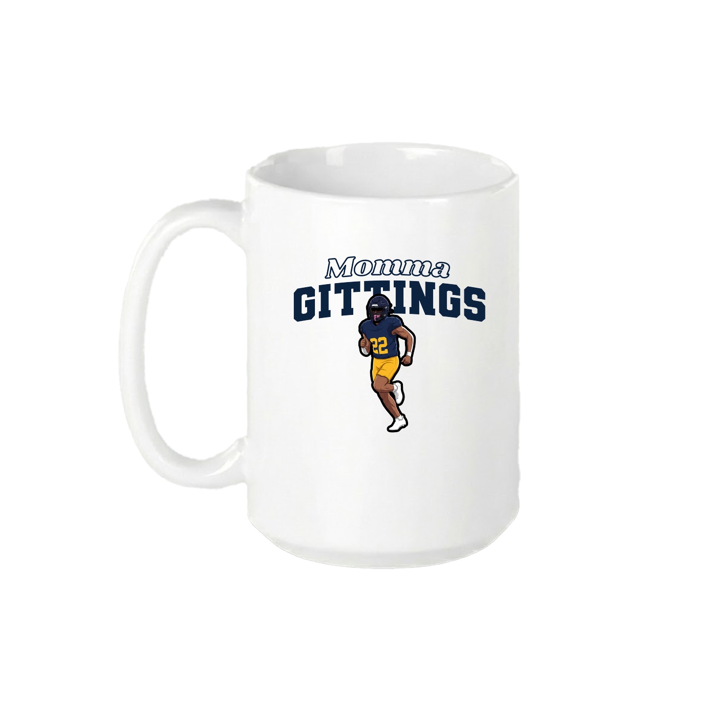 15oz Coffee Mug — Mothers Day Block in White