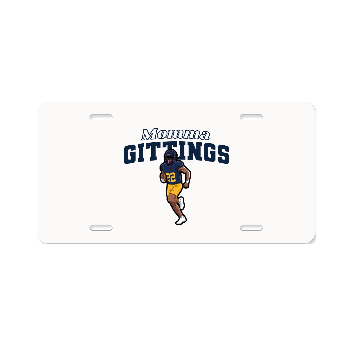 License Plate — Mothers Day Block in Classic