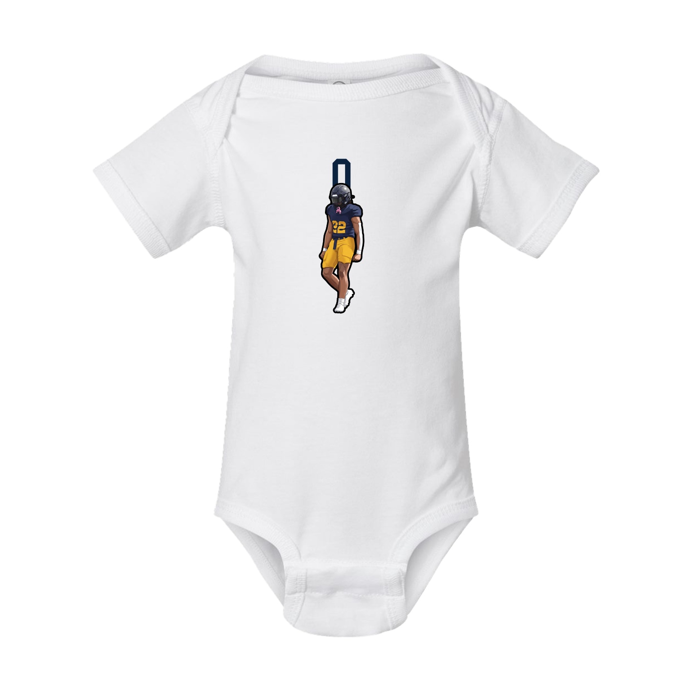 Baby Onesie — Number Top in White