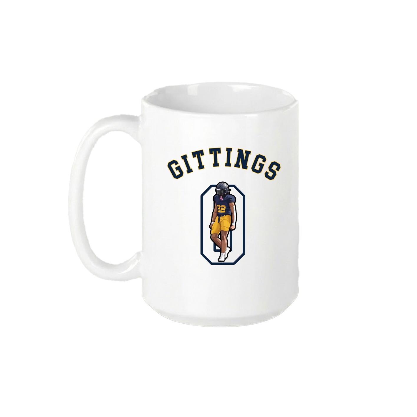 15oz Coffee Mug — Shirsey Arch in White