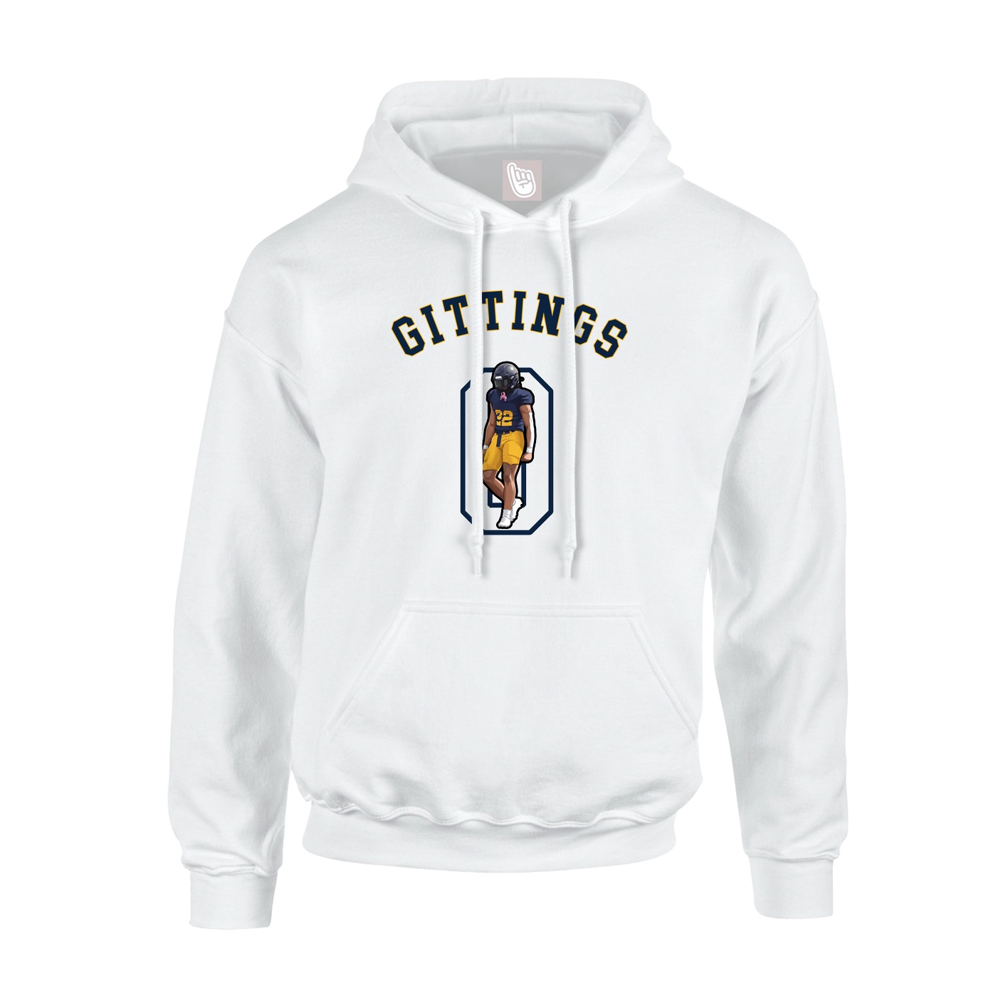 Hoodie — Shirsey Arch in White