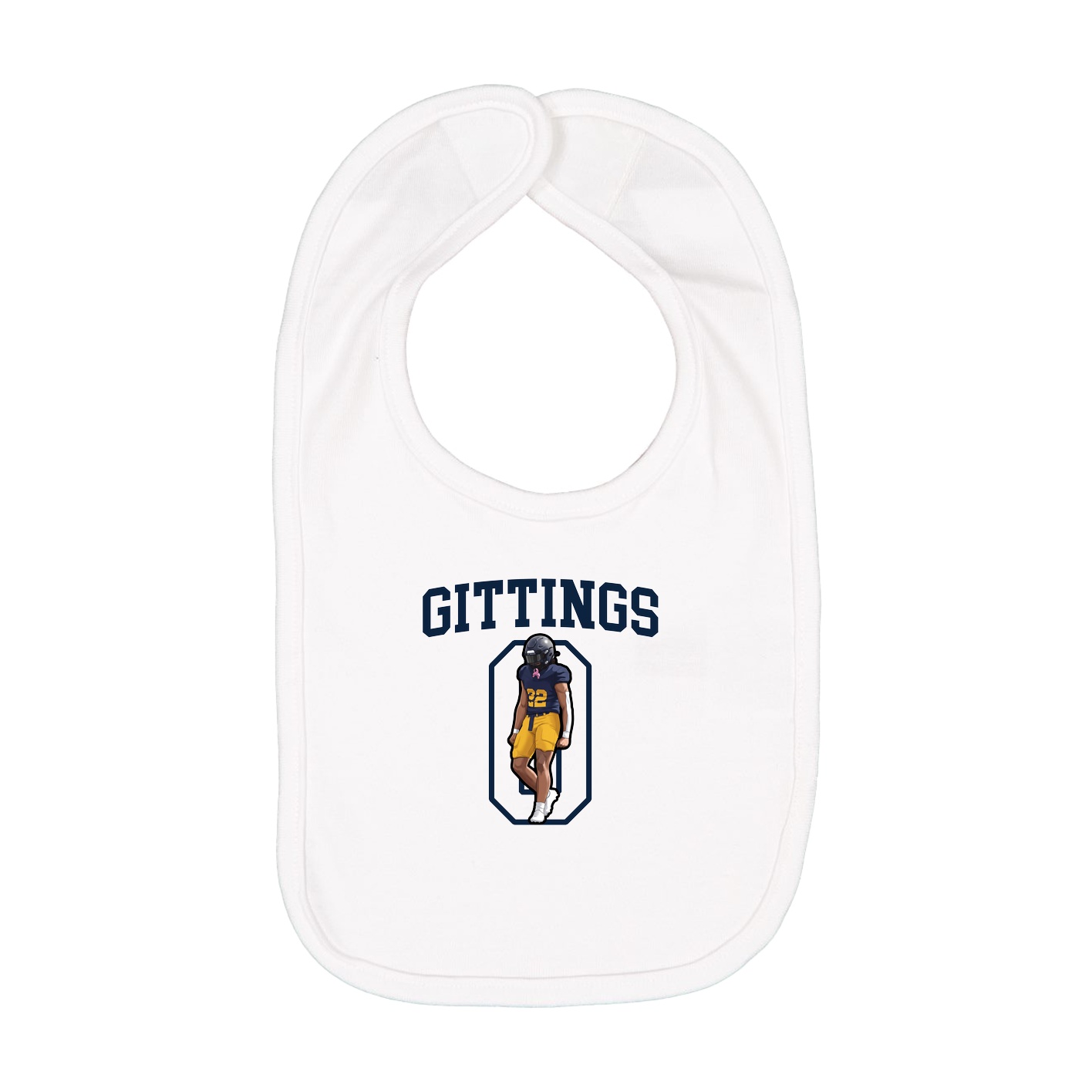 Infant Bib — Shirsey in White