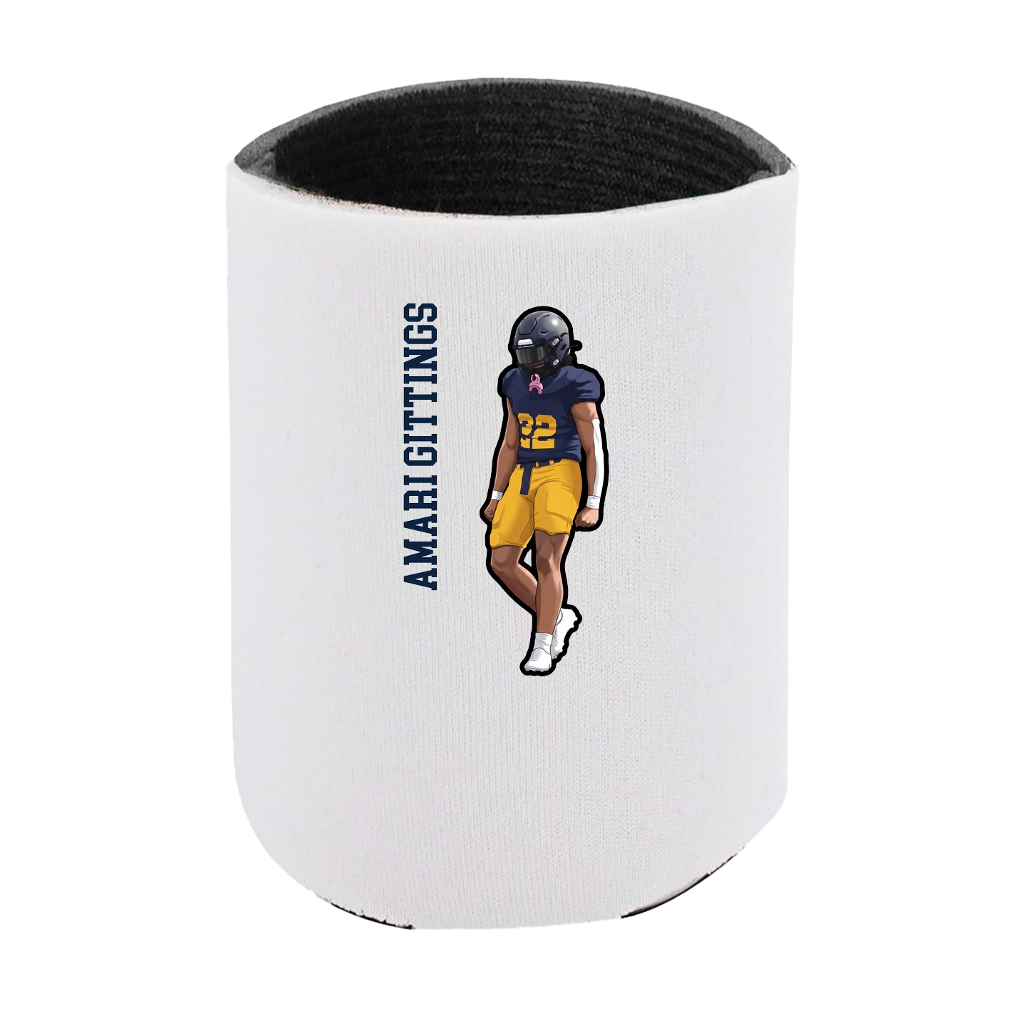 Can Holder — Name Vertical in White