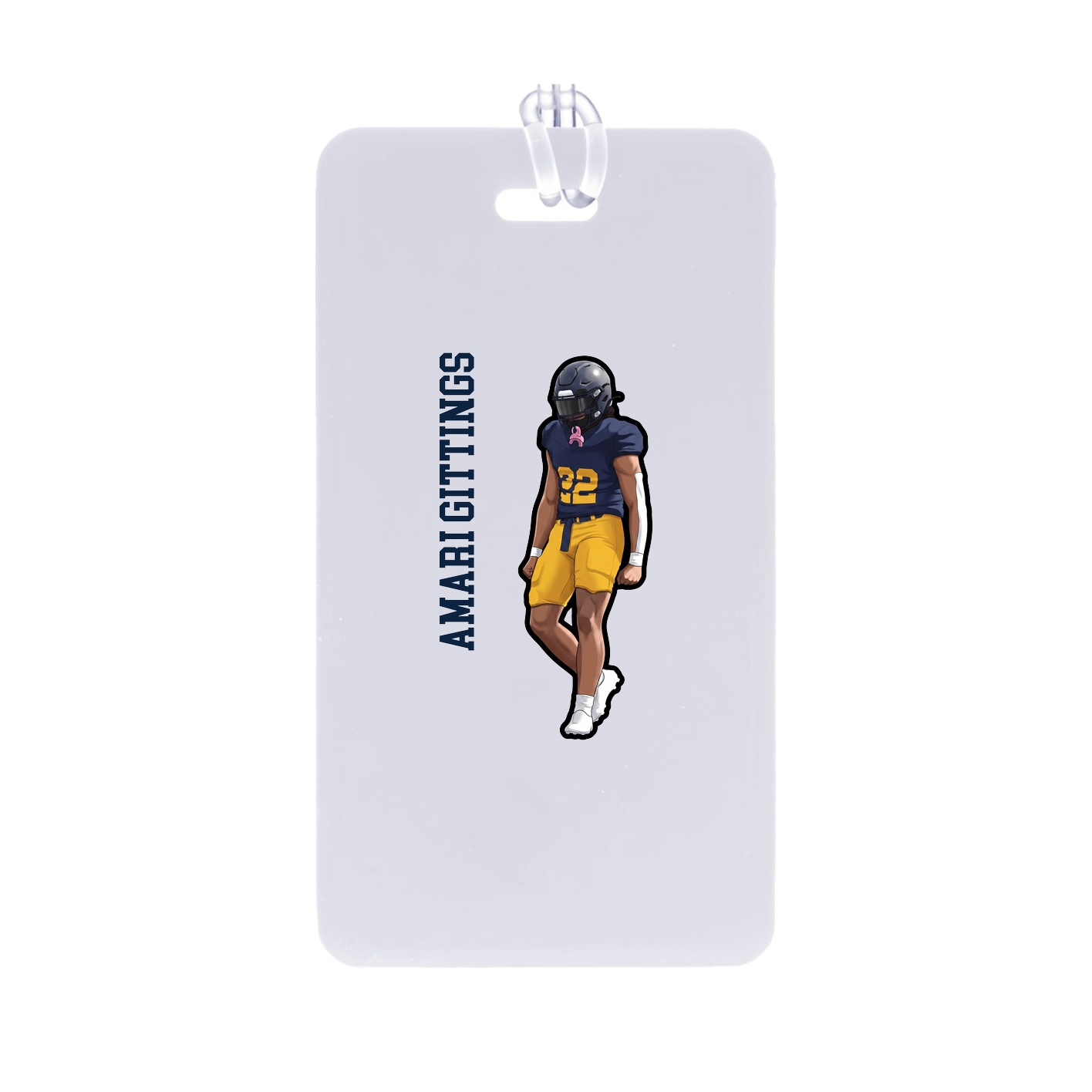 Bag Tag — Name Vertical in Classic