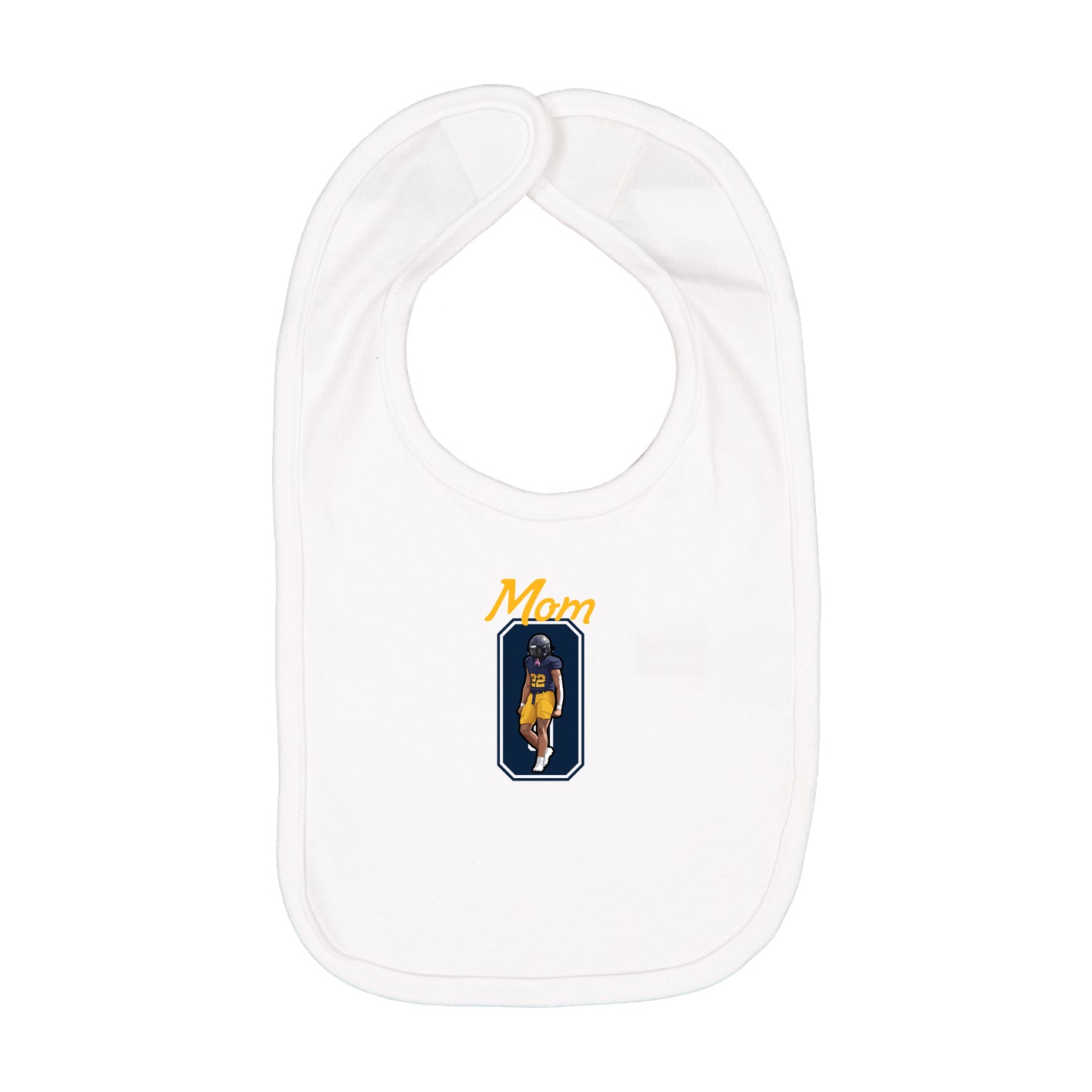 Infant Bib — Mothers Day Shirsey in White