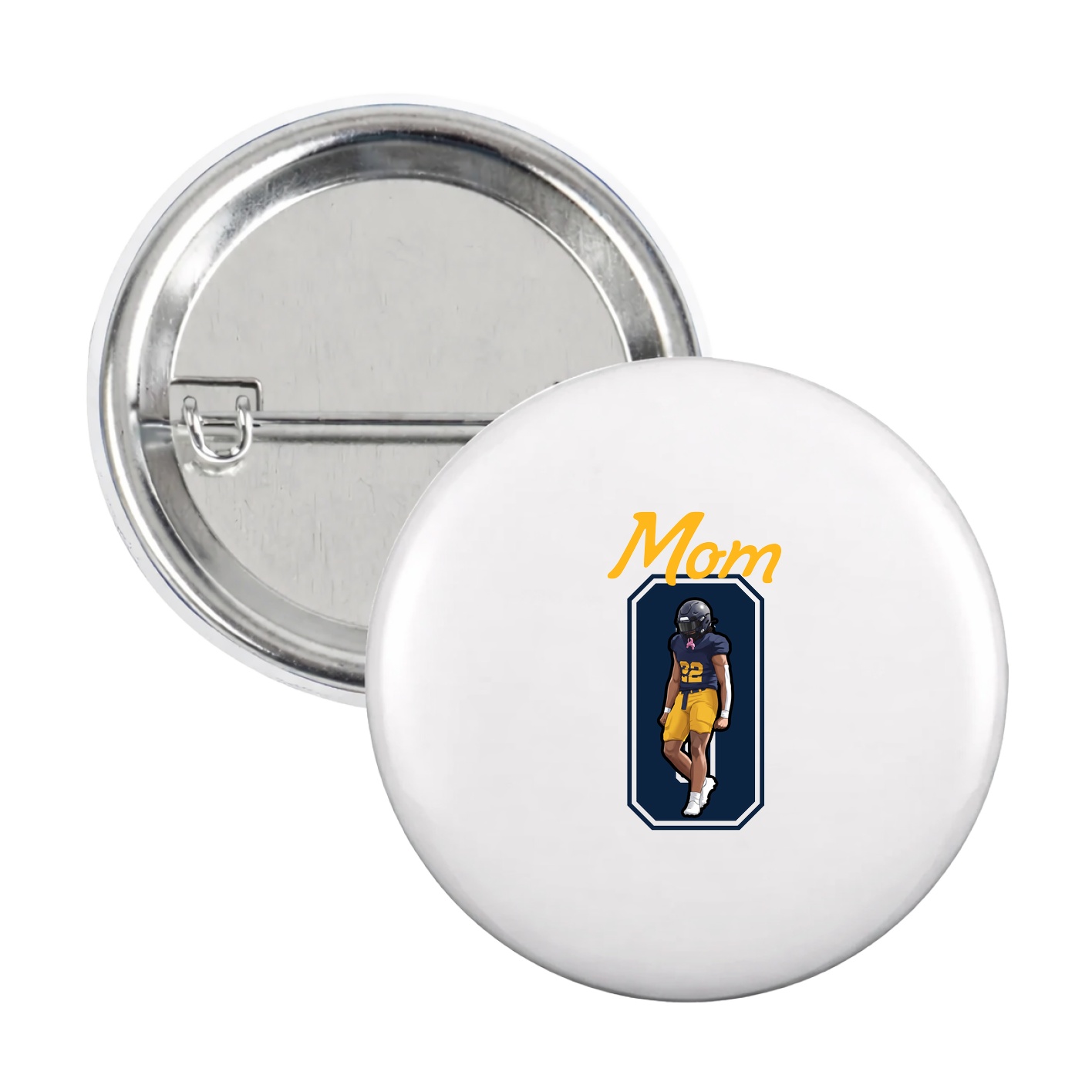Game Day Button — Mothers Day Shirsey in White