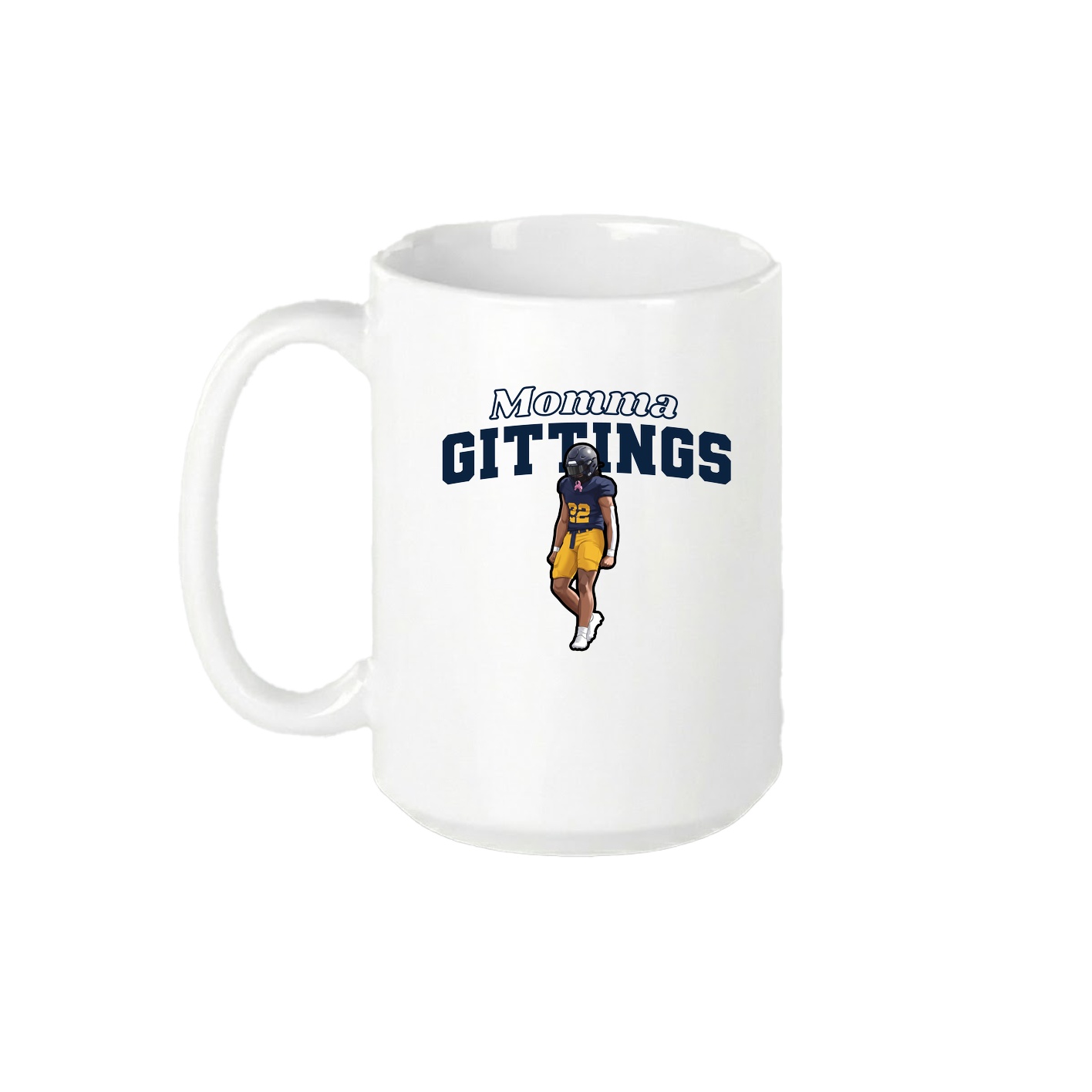 15oz Coffee Mug — Mothers Day Block in White