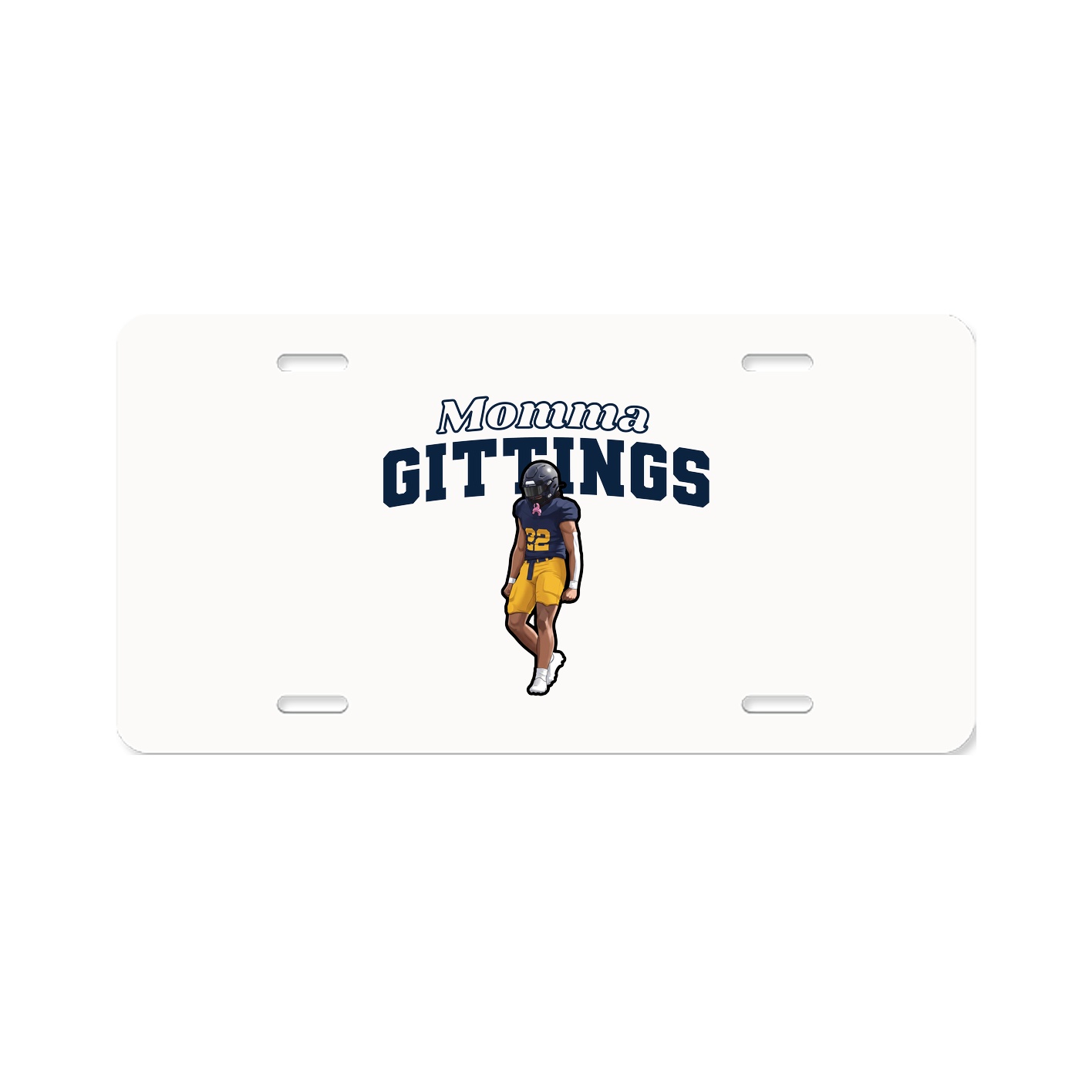 License Plate — Mothers Day Block in Classic