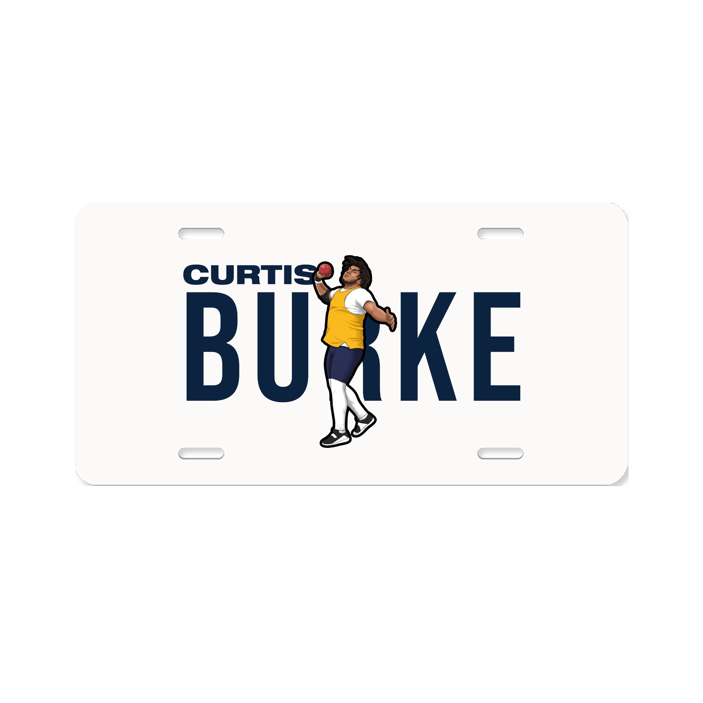 License Plate — Player Name in Classic
