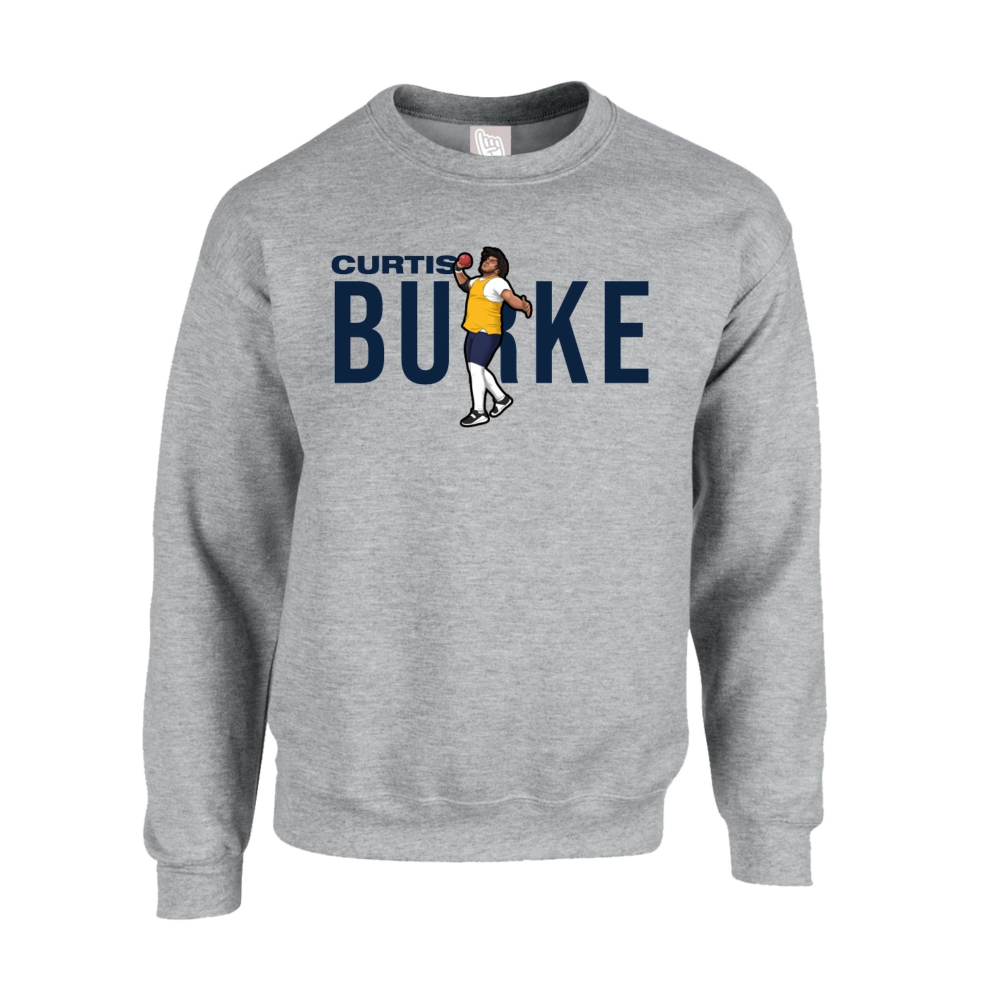Fleece Crew — Player Name in Grey