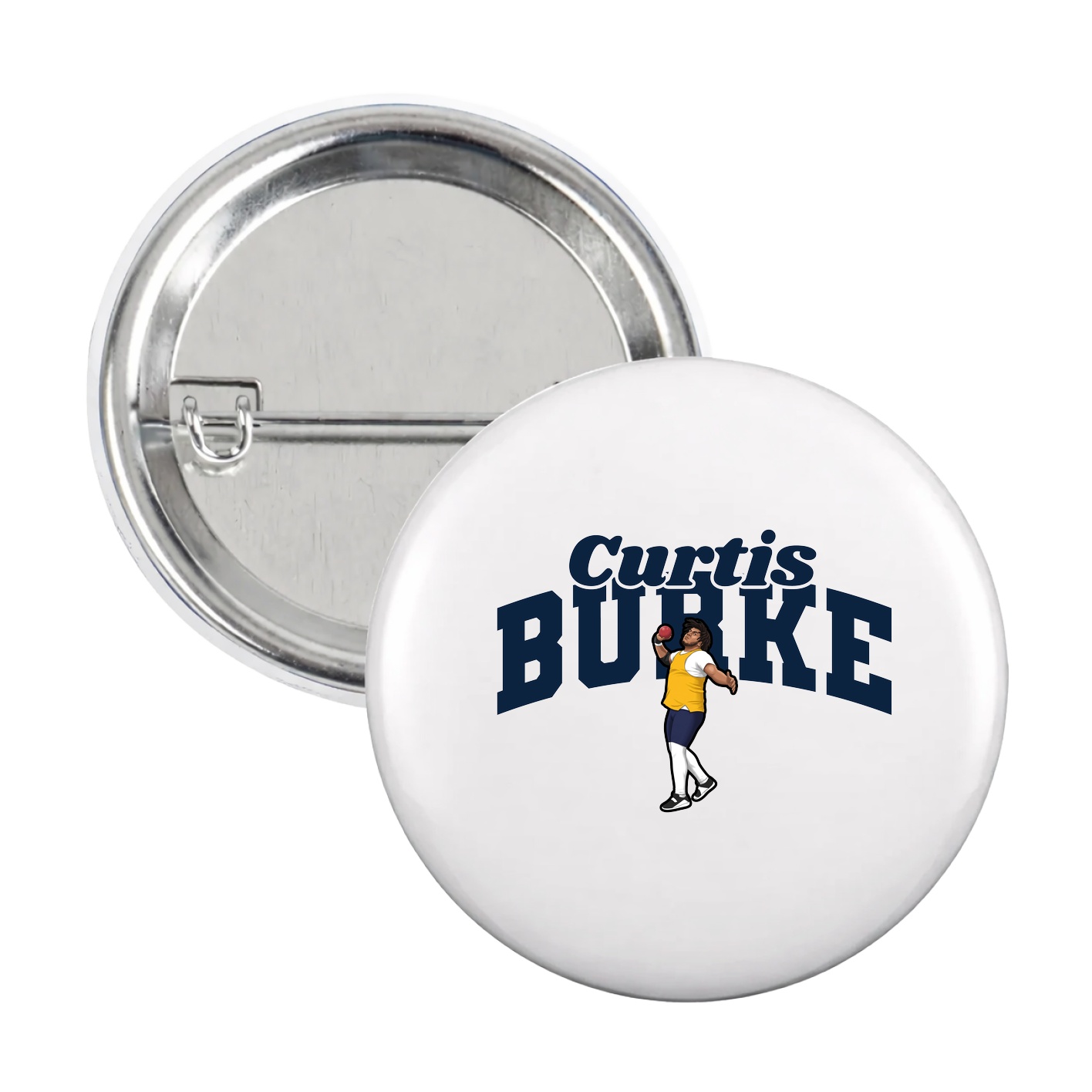 Game Day Button — Signature Arch in White